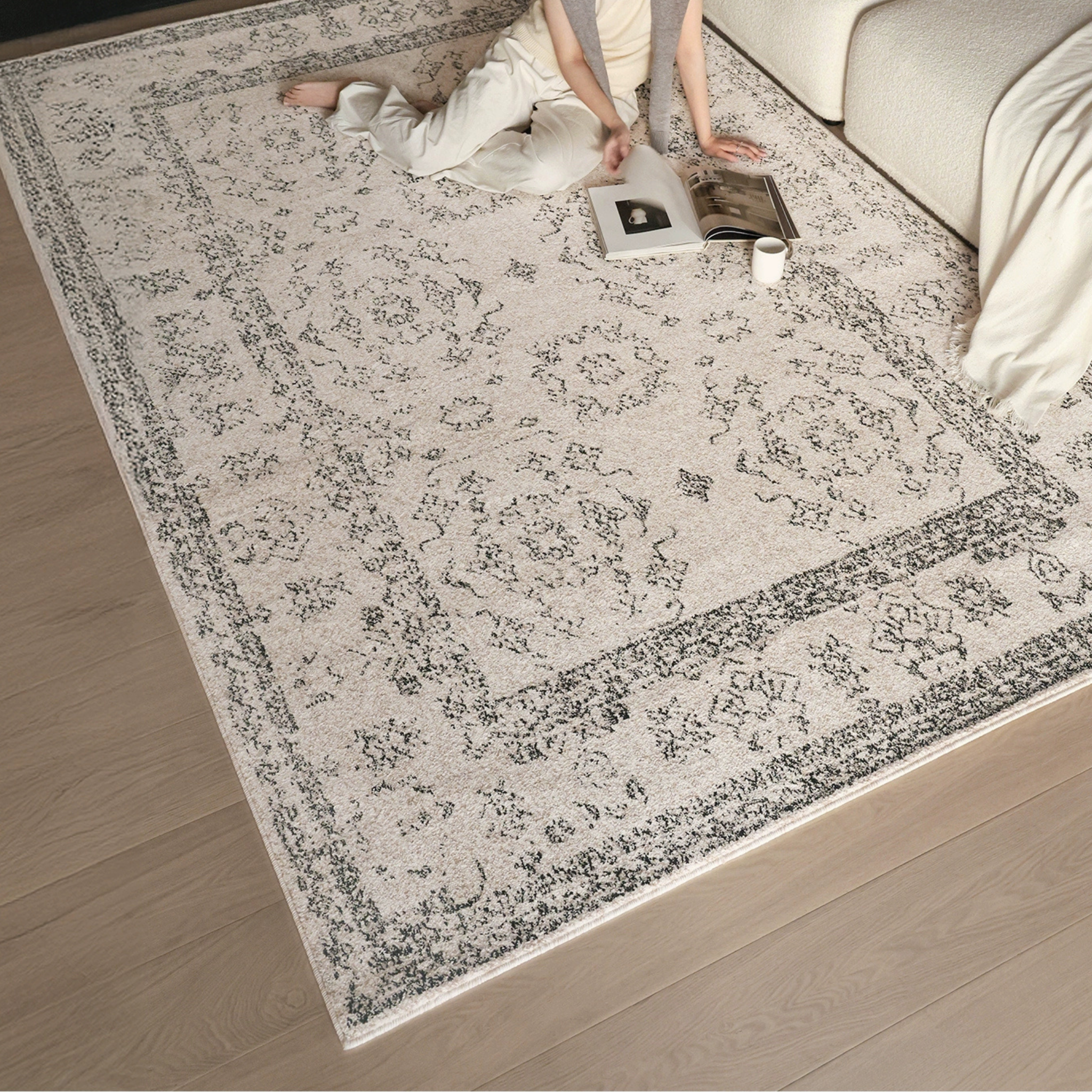 Provincial Daisy Waterproof Rug