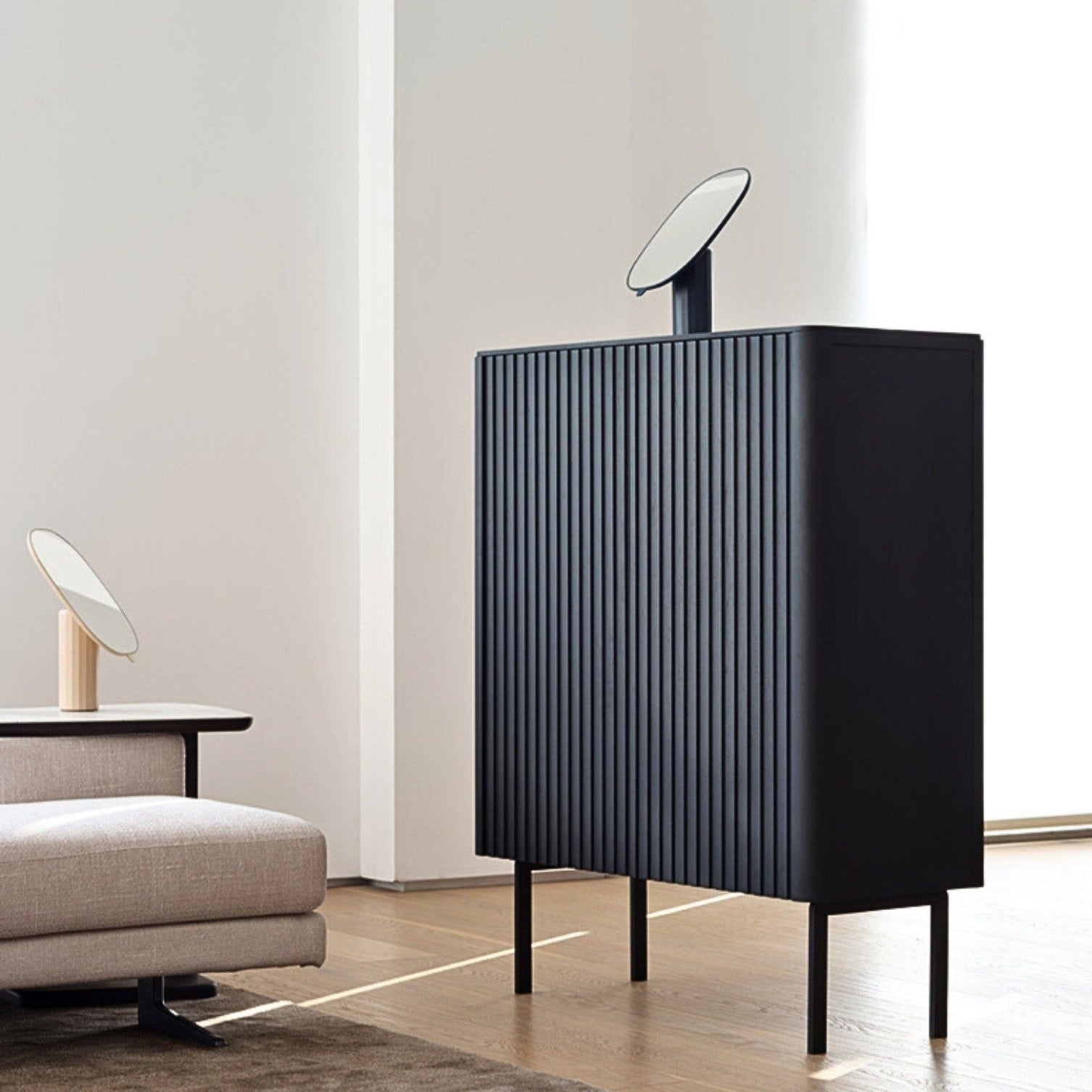 Grace Fluted Timber Cabinet - The Feelter