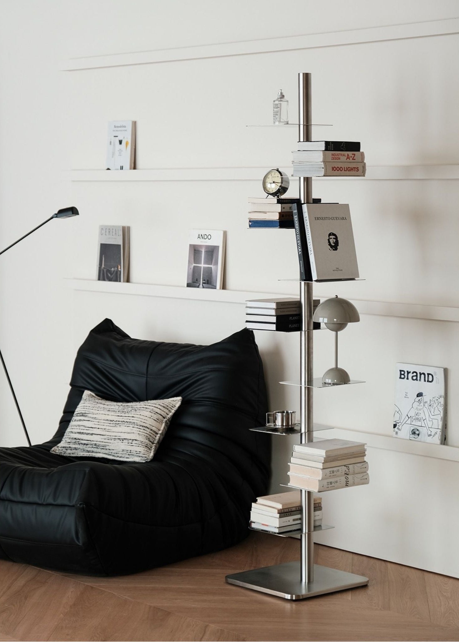 Rotating Metal Book Tower