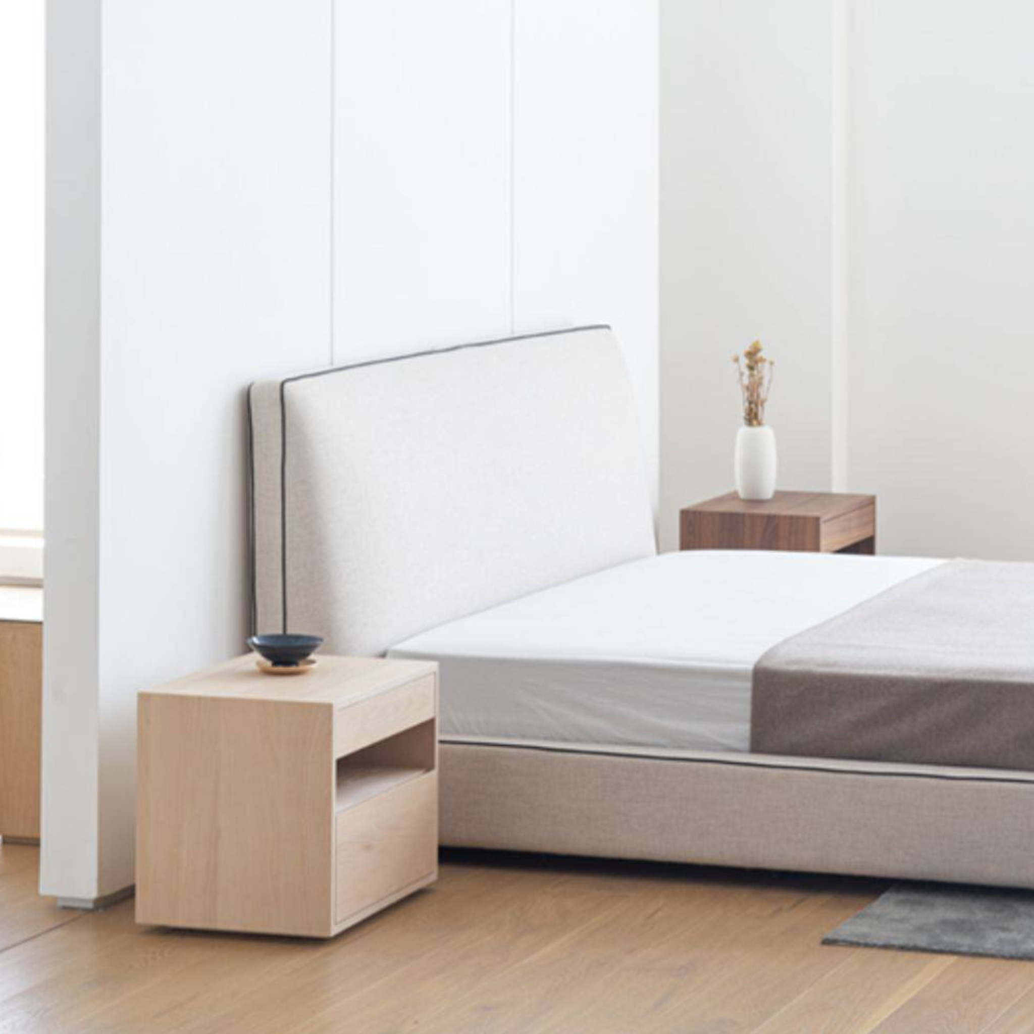 Woods Timber Bedside Table - The Feelter