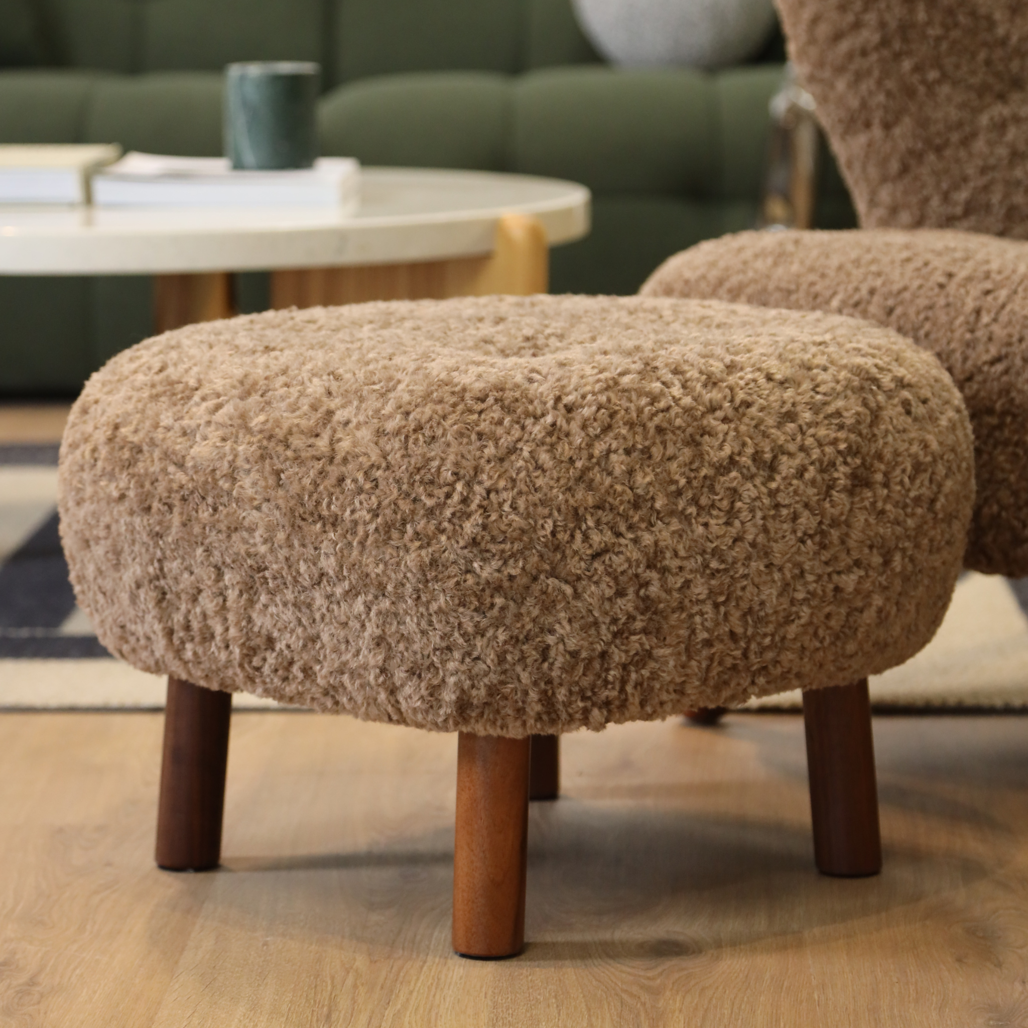 Agnes Wool Armchair - Premium