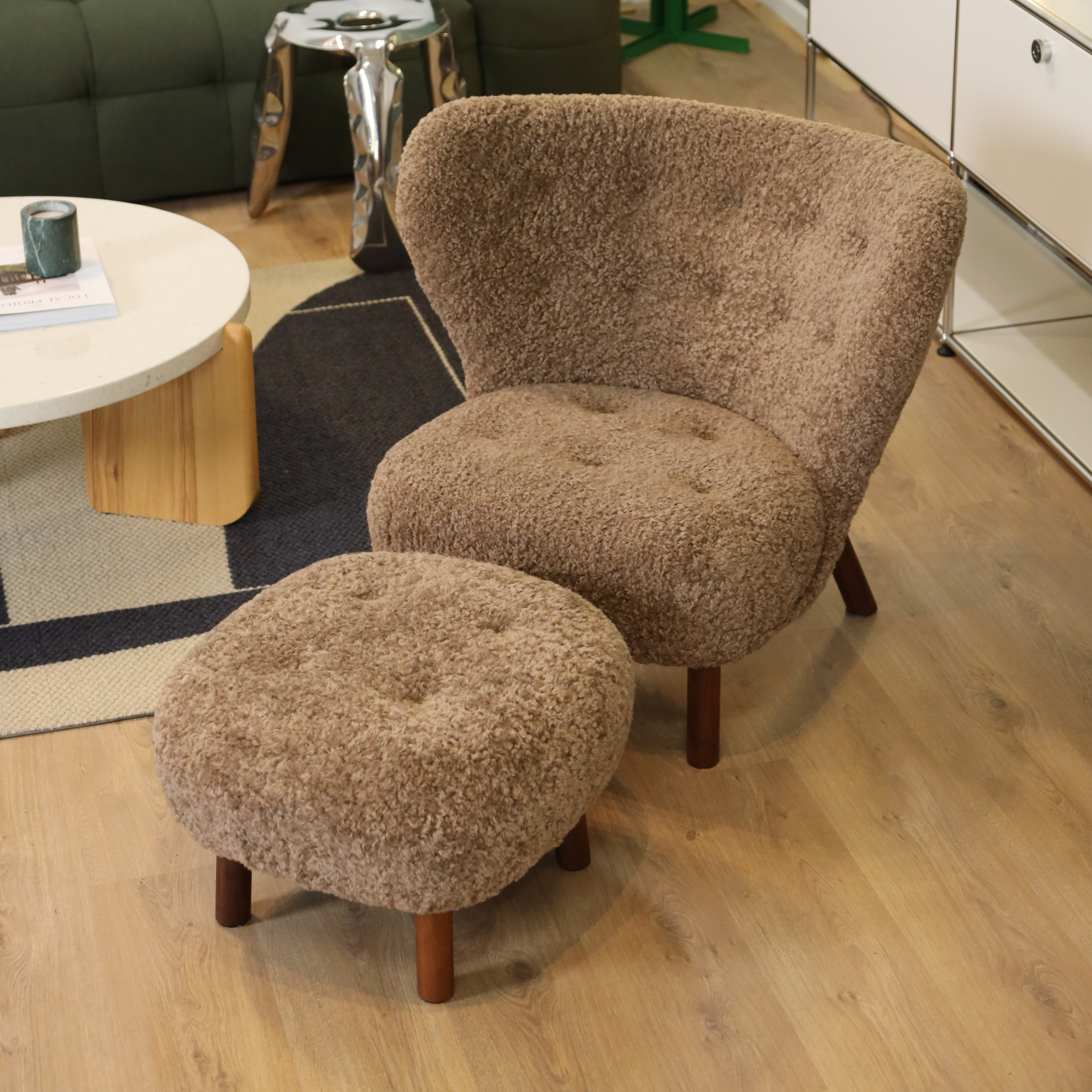 Agnes Wool Armchair - Premium