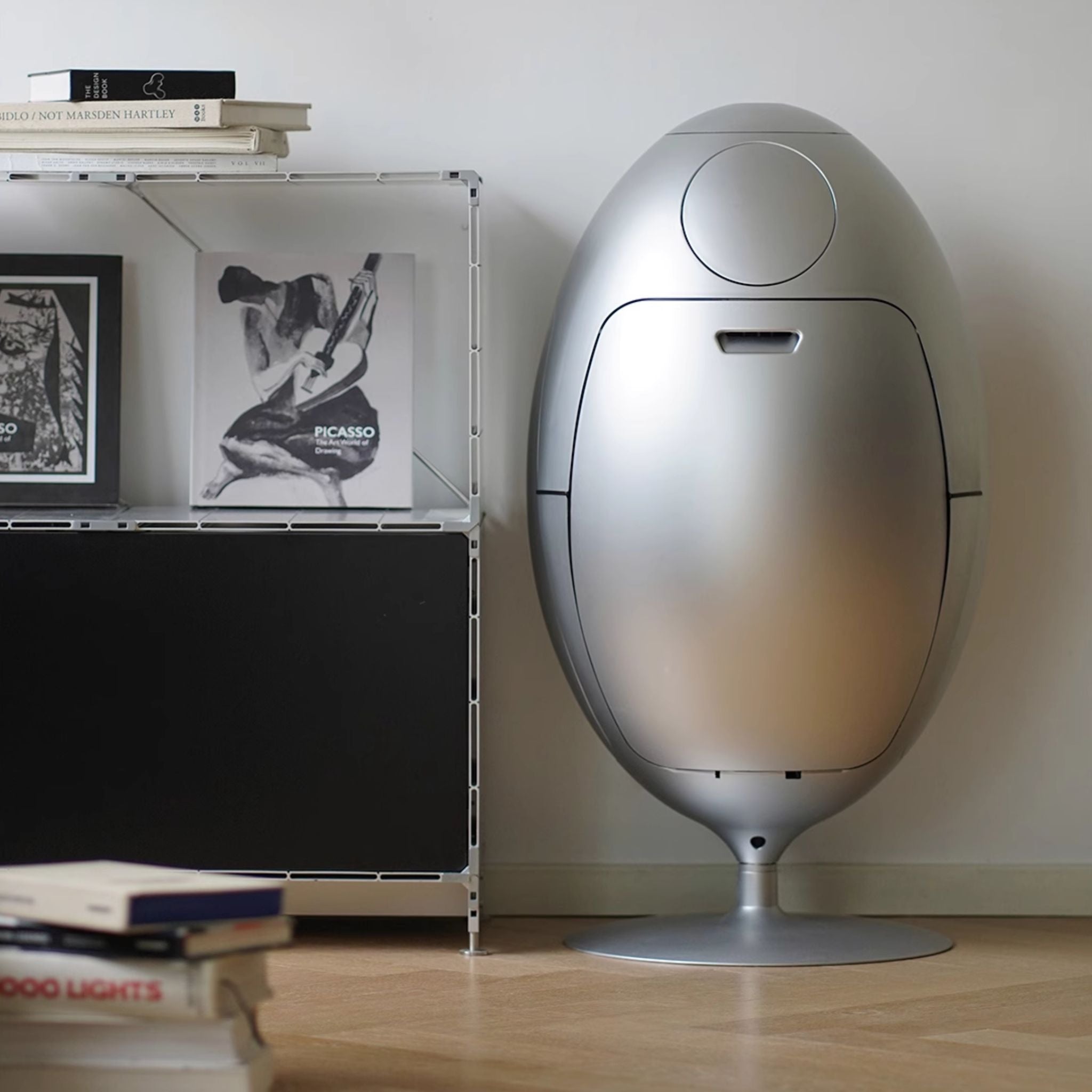 Sculptural Retro Bin Station
