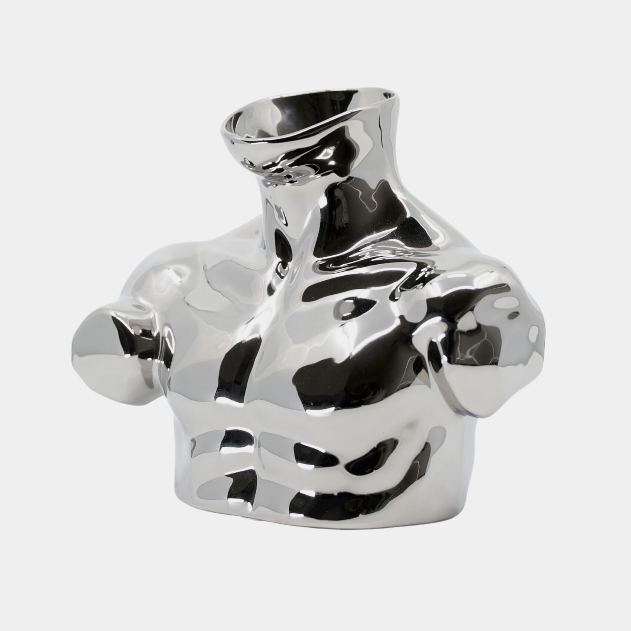 Ceramic Vase | Torso - Silver