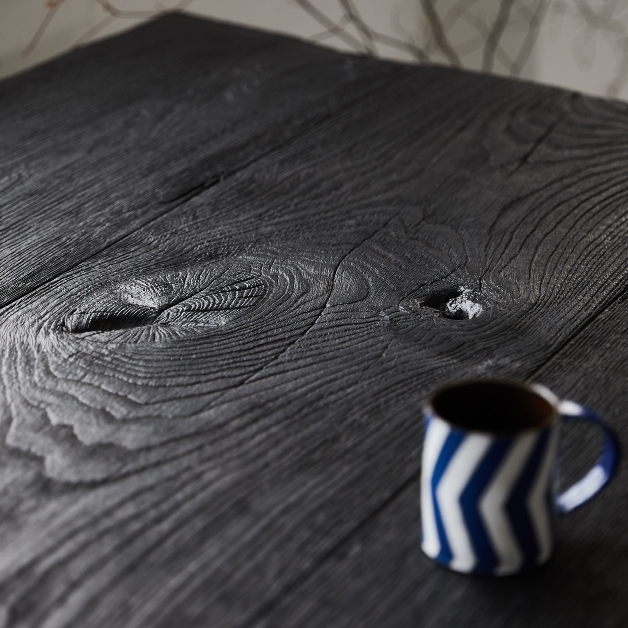 Charred French Oak Dining Table - The Feelter