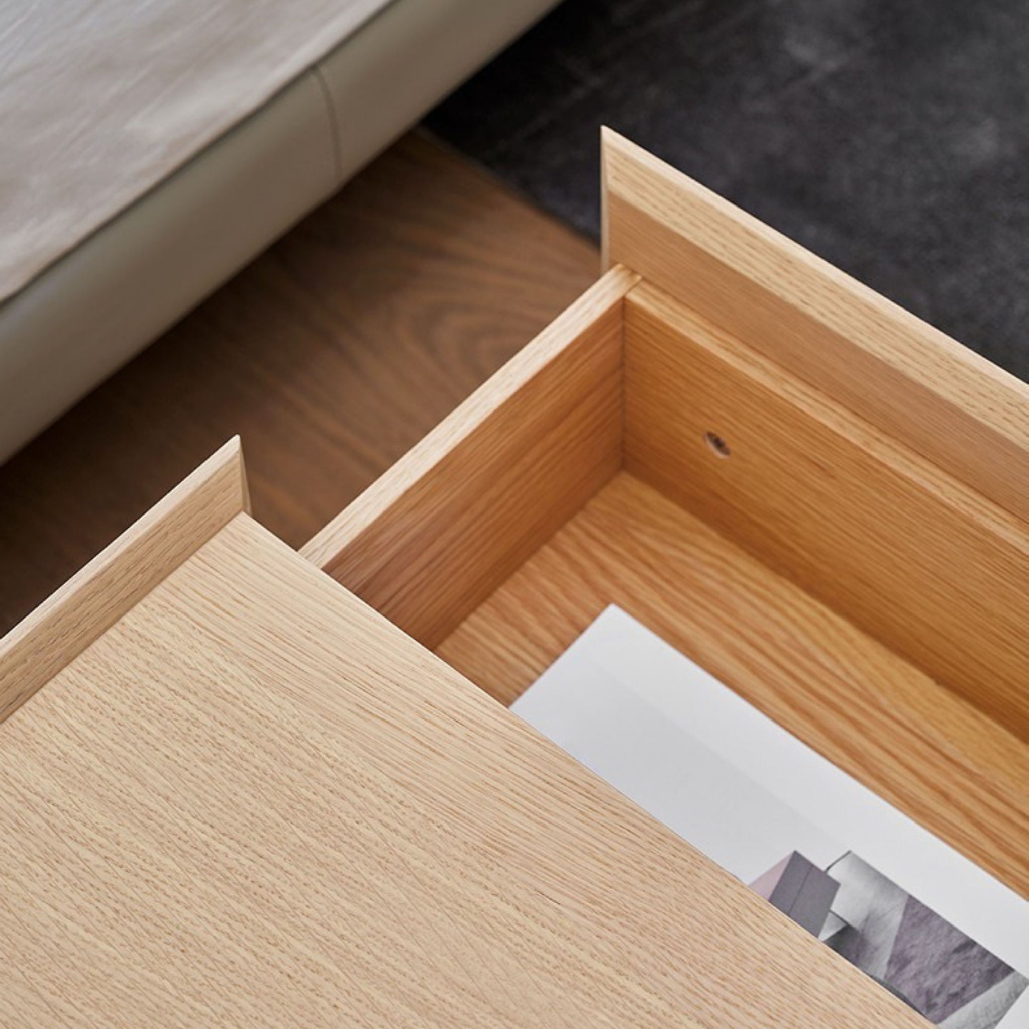 Forty Timber Bedside Table - The Feelter
