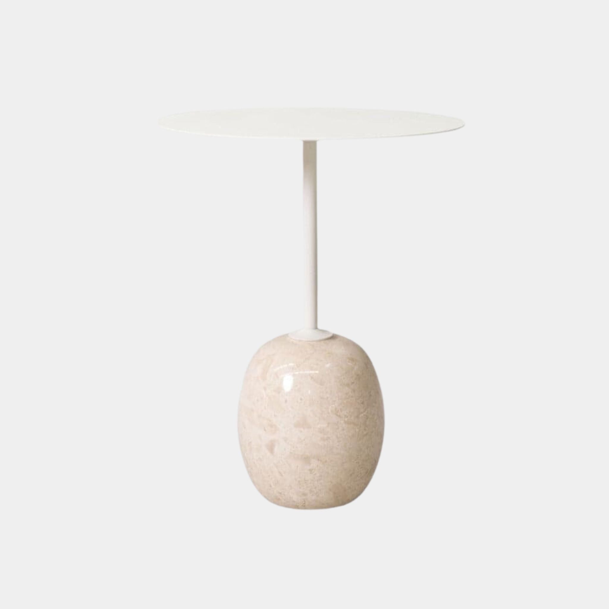 Marble Side Table | Cream - The Feelter