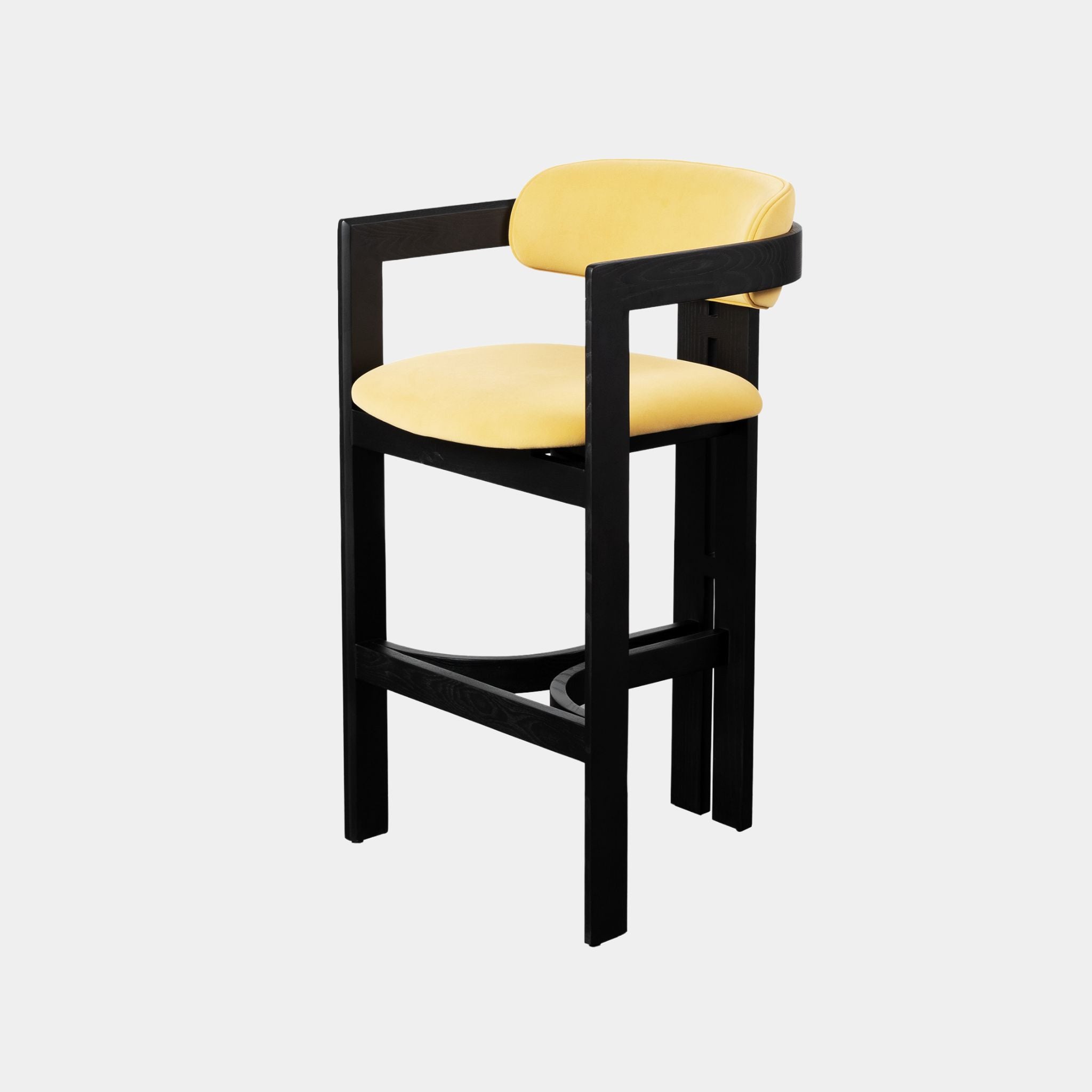 August Wooden Bar Stool