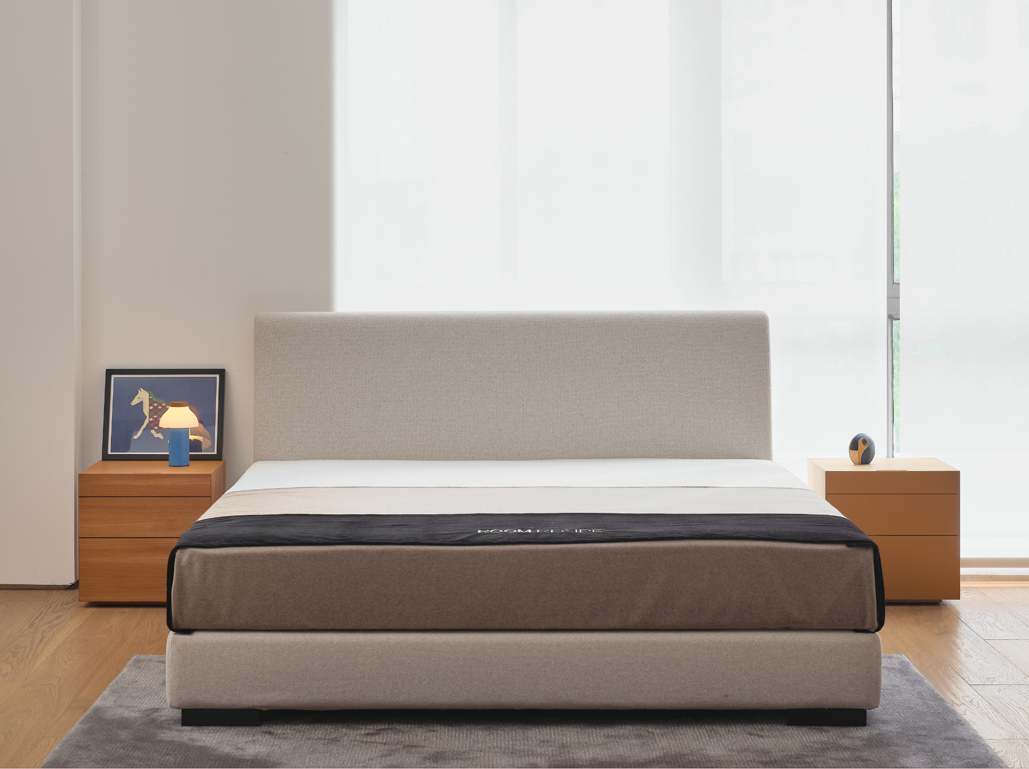 Sharp Wooden Bedside Table - The Feelter