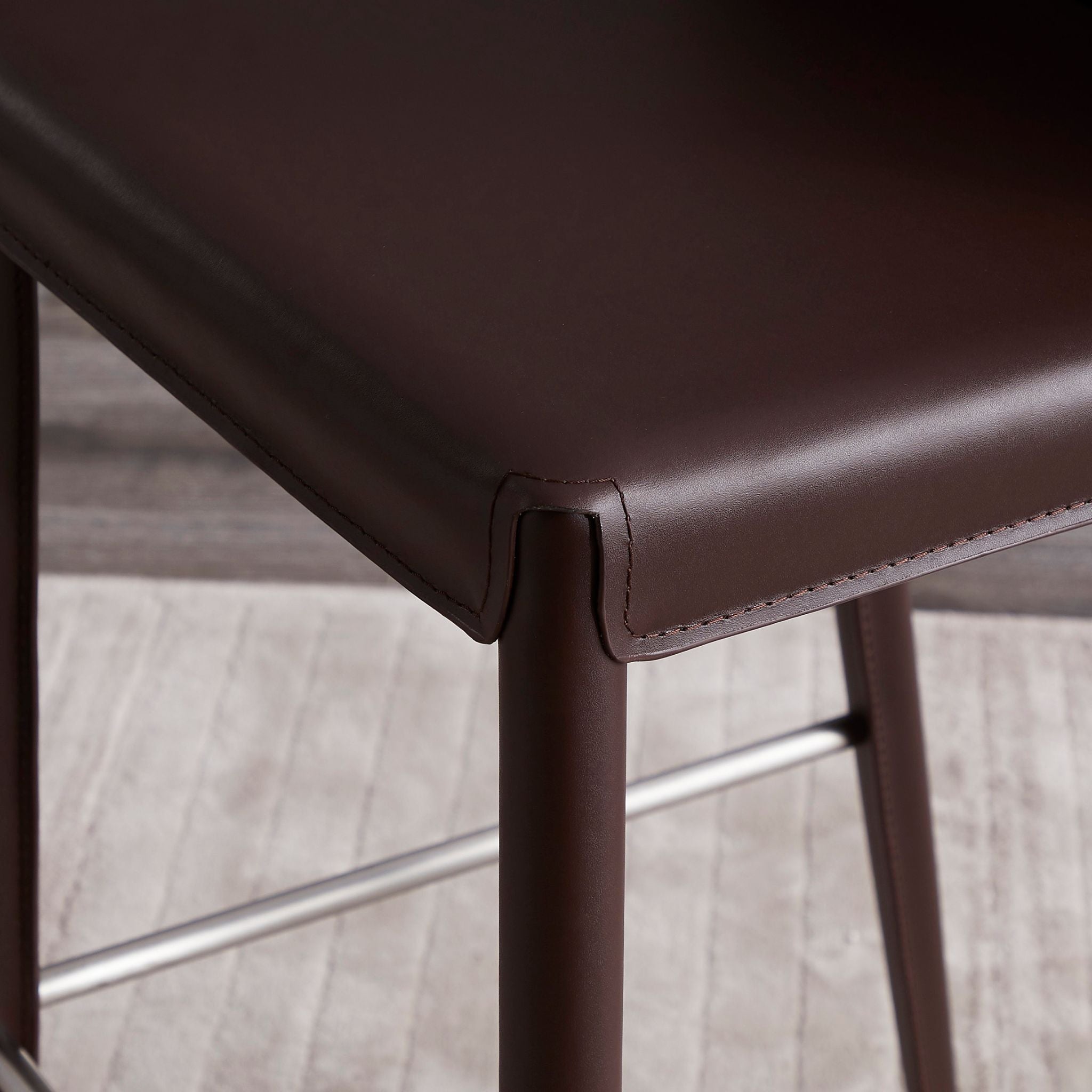 Henry Leather Bar Stool - The Feelter
