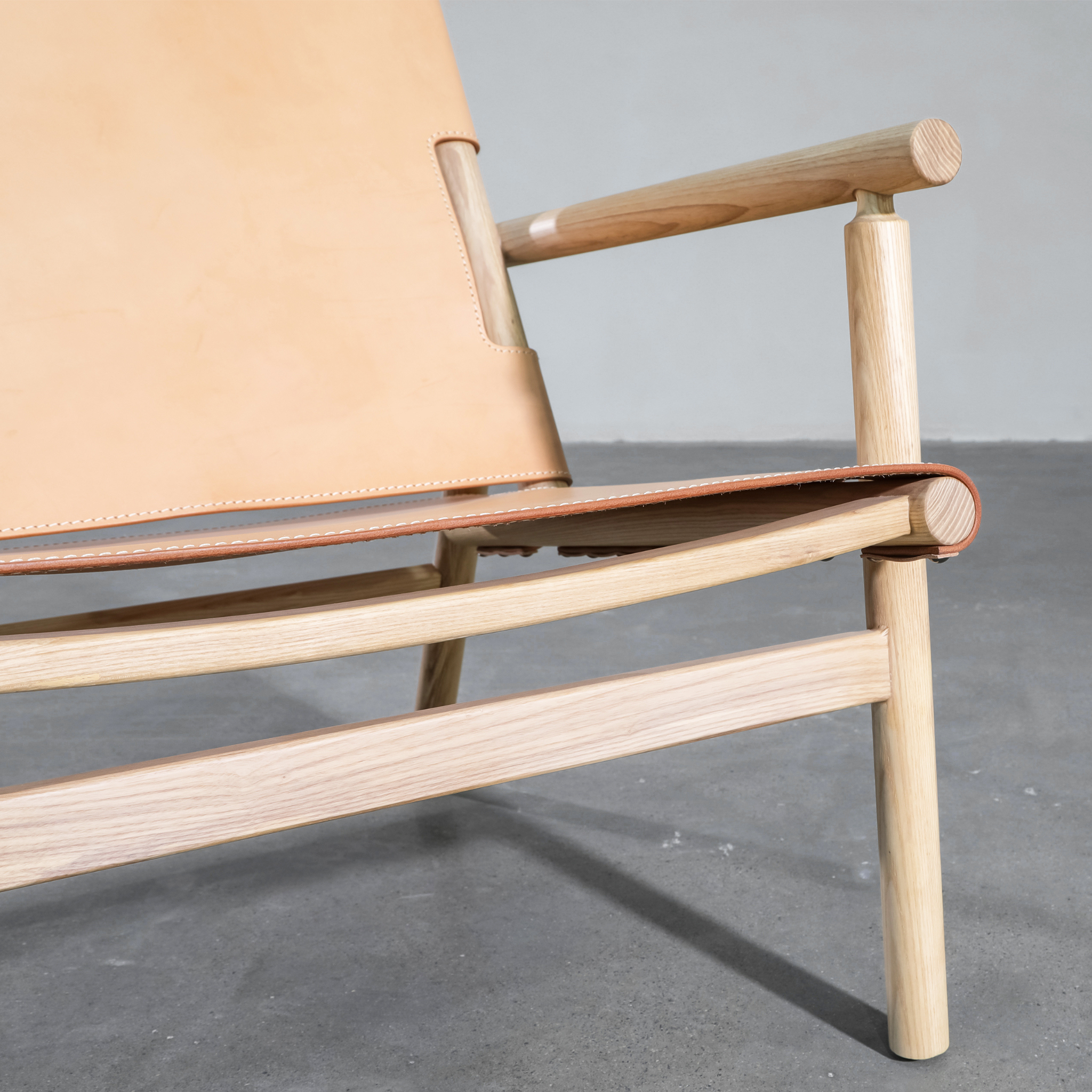 Ebony Leather Lounge Chair