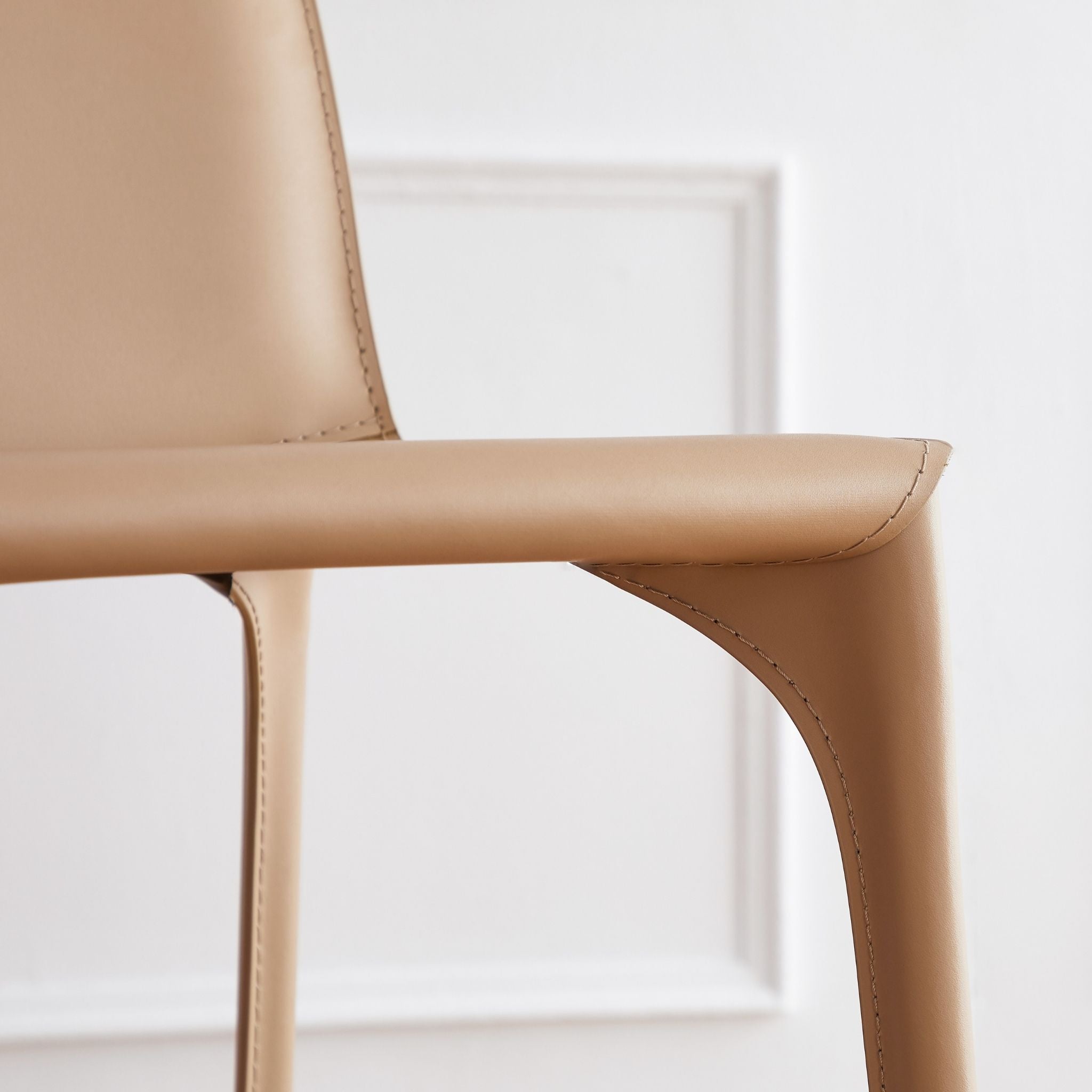 James Leather Bar Stool