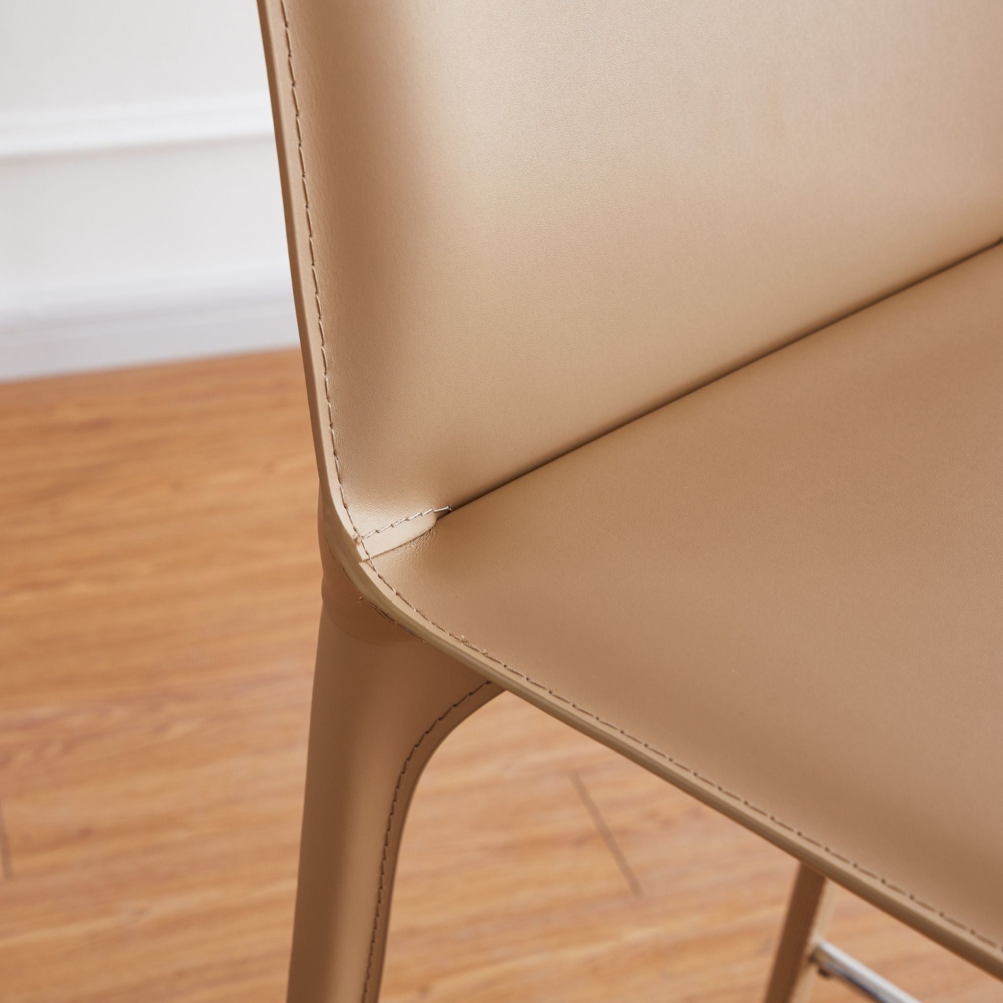 James Leather Bar Stool