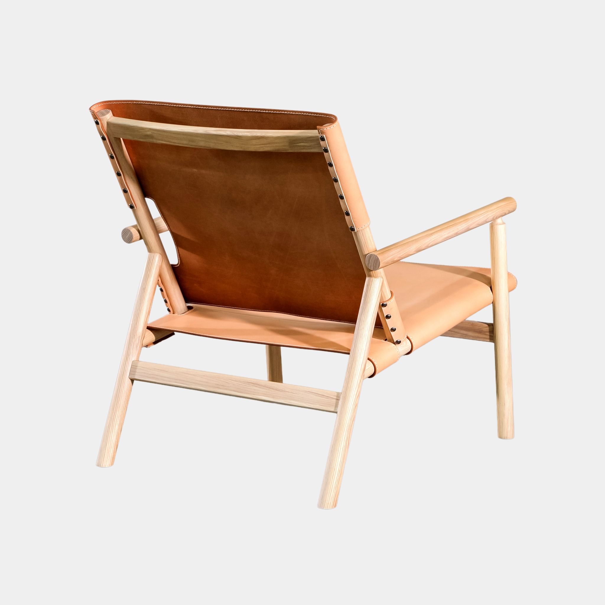 Ebony Leather Lounge Chair