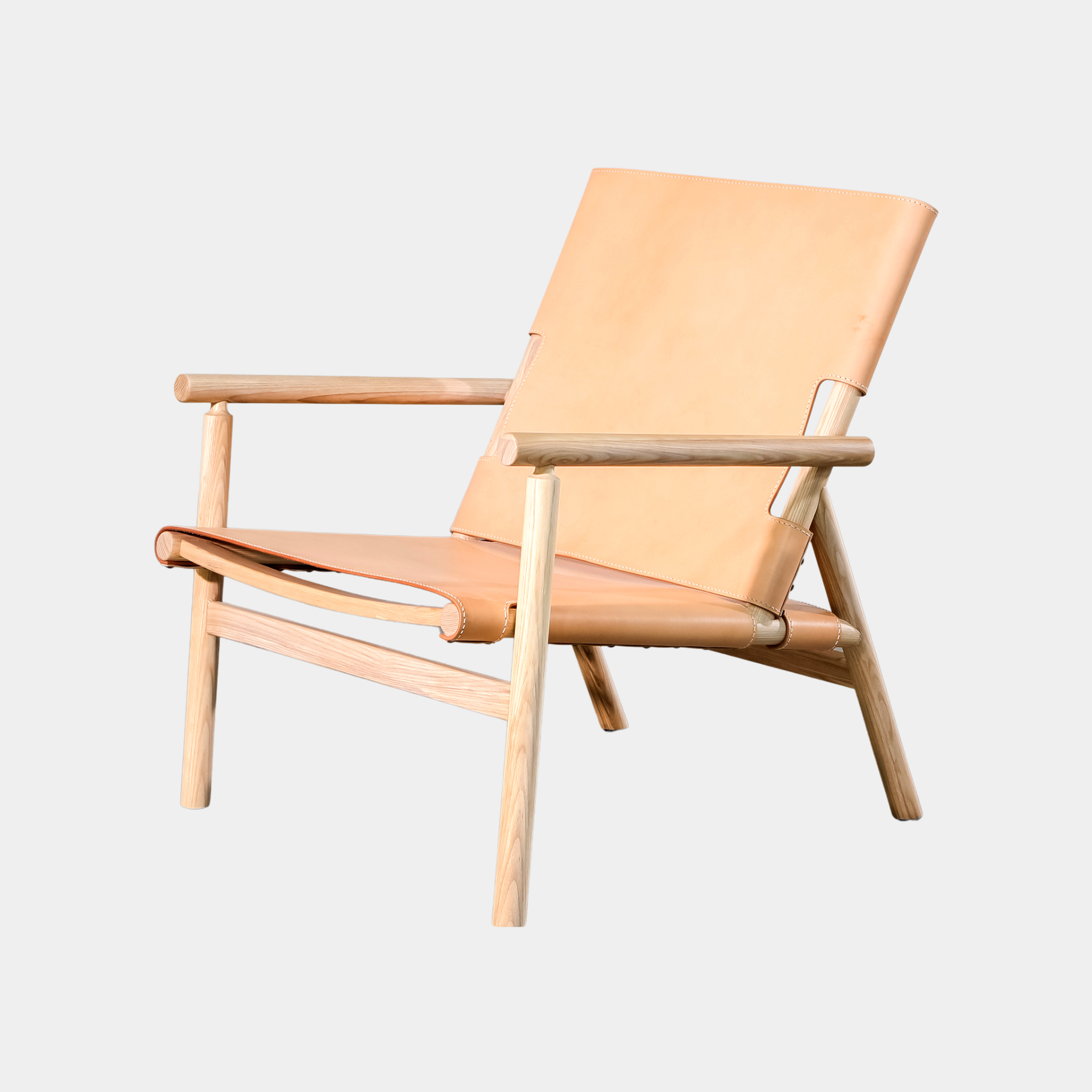Ebony Leather Lounge Chair