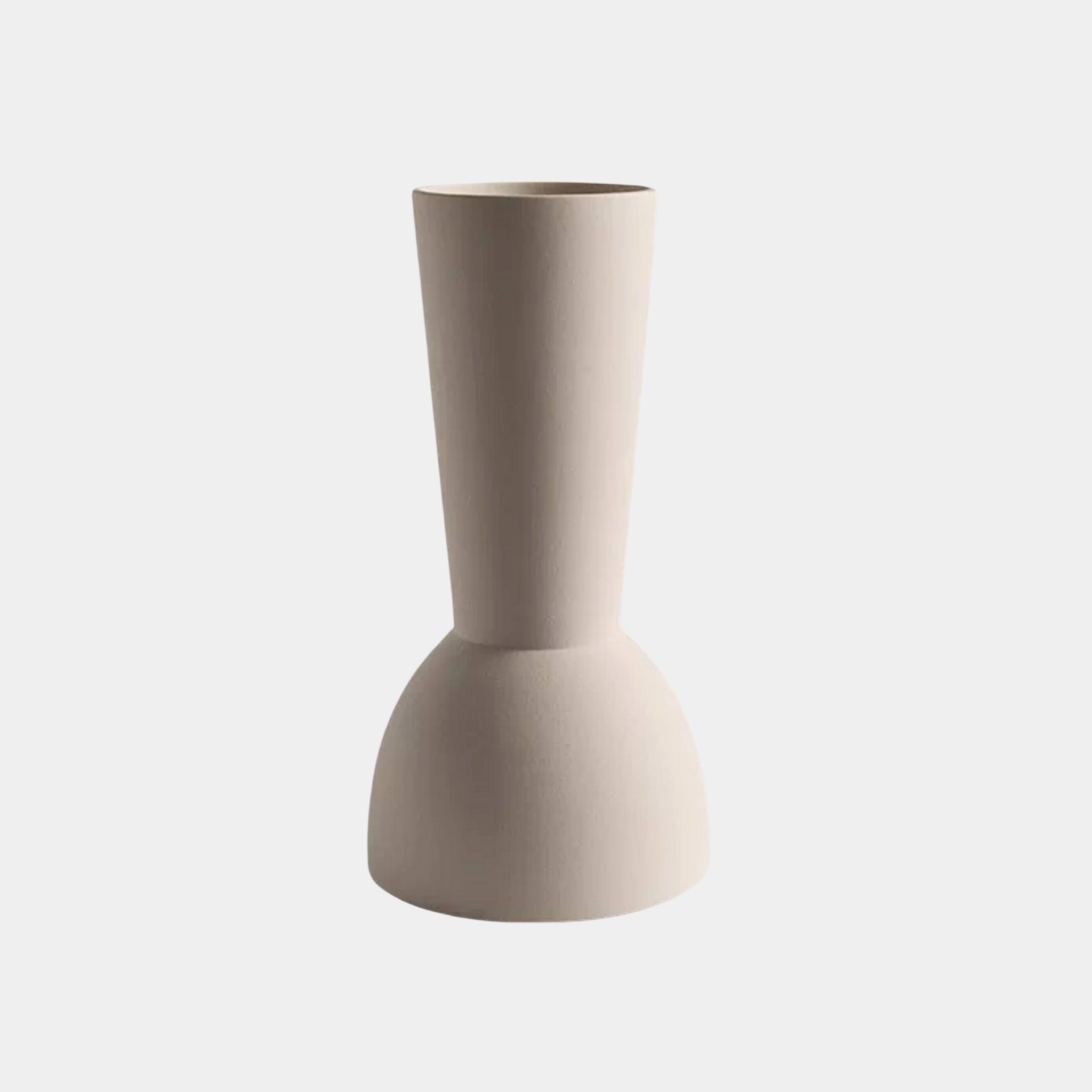 Ceramic Vase | Cream Bulb - The Feelter