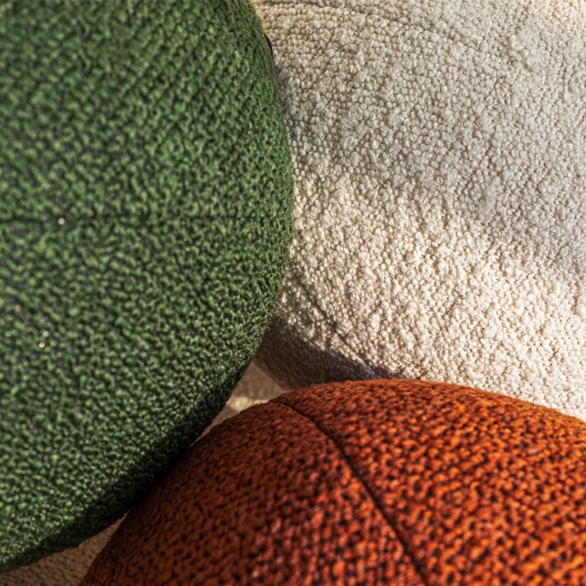 Round Boucle Bubble Cushion - The Feelter