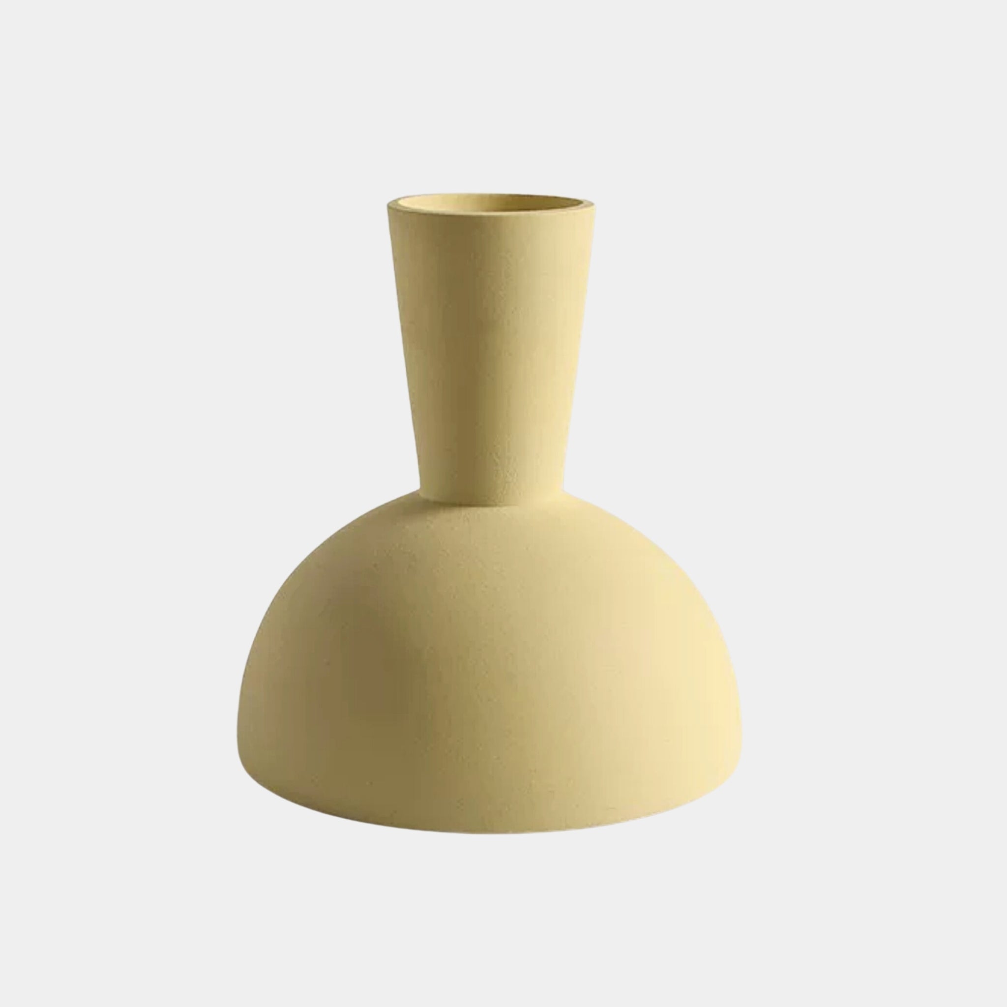Ceramic Vase | Yellow Bulb - The Feelter