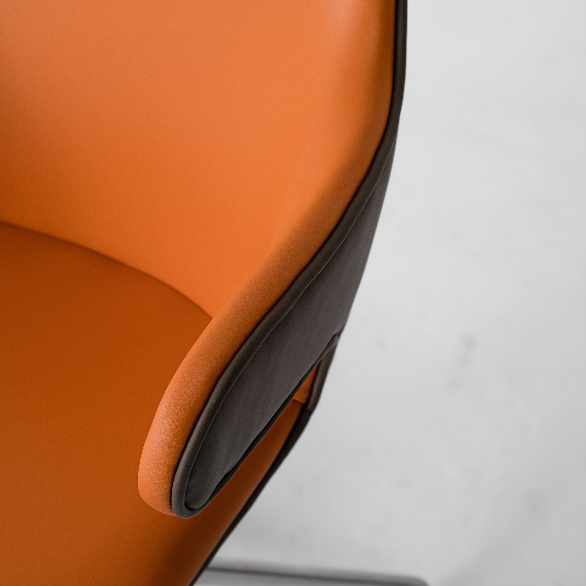 Percy Leather Swivel Chair