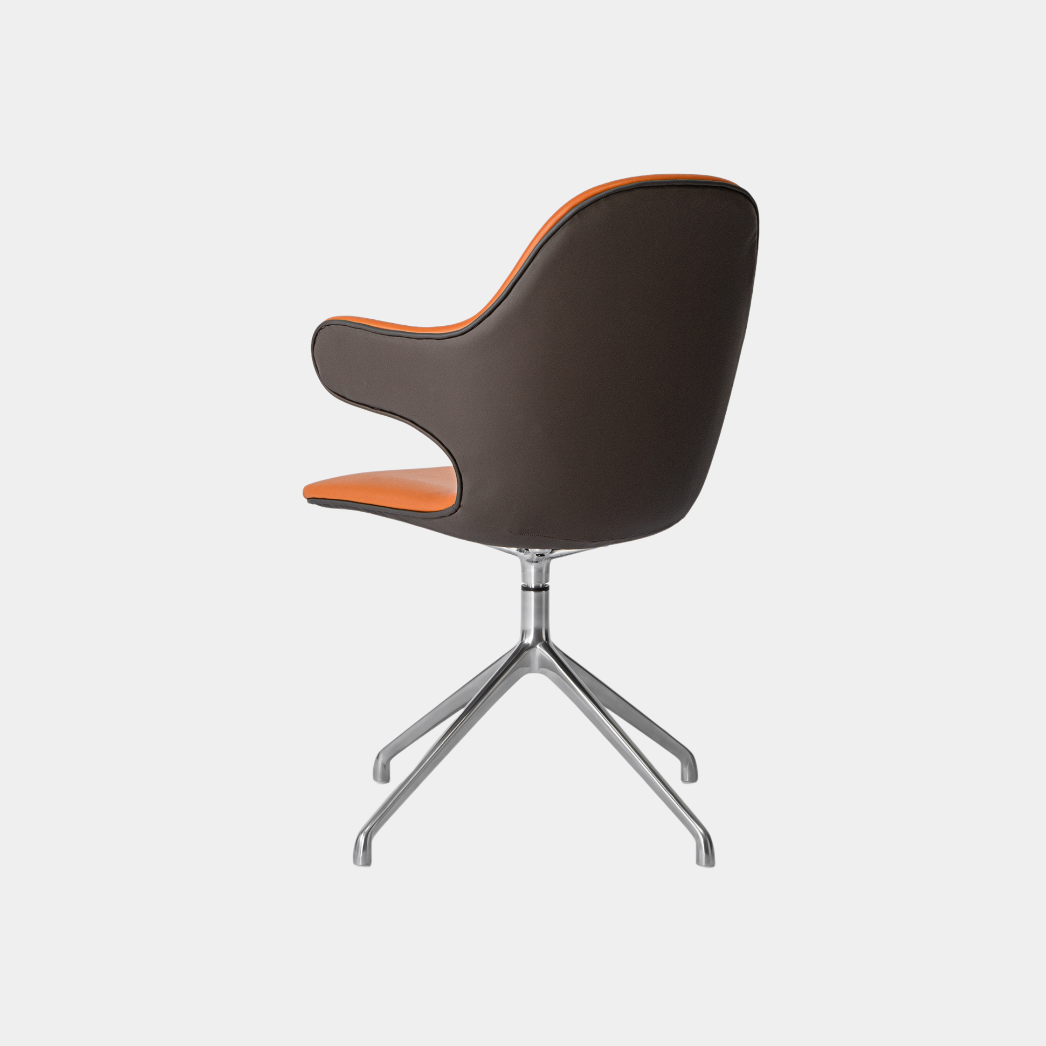 Percy Leather Swivel Chair