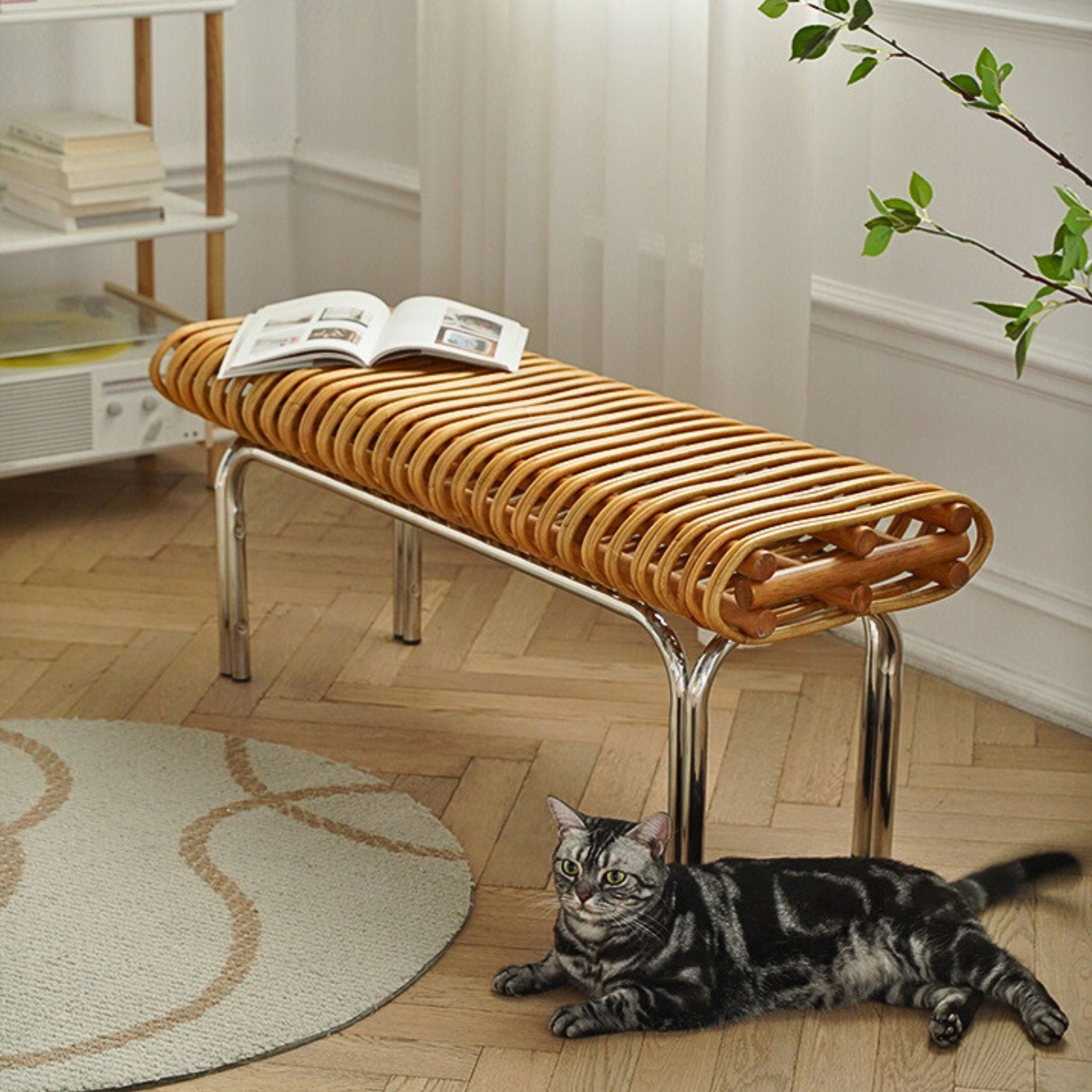 Rattan Bench