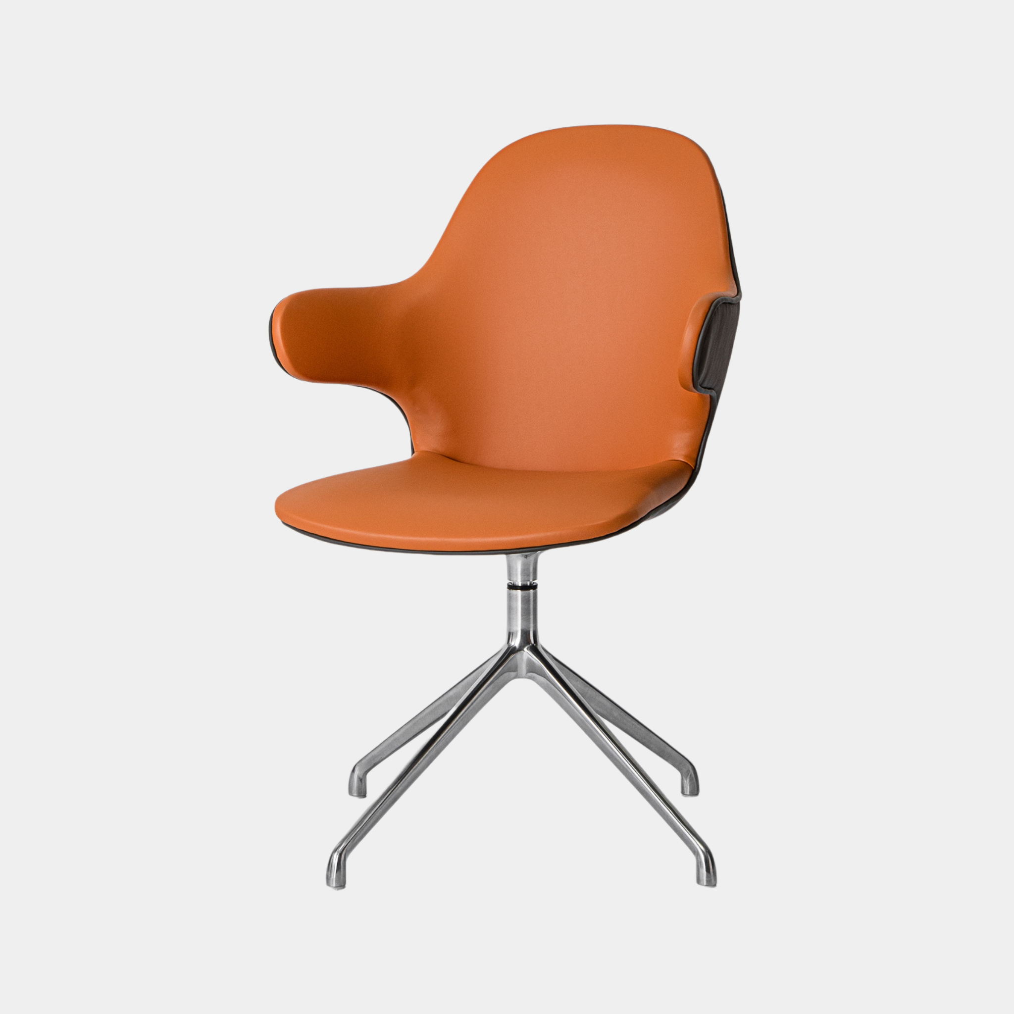 Percy Leather Swivel Chair