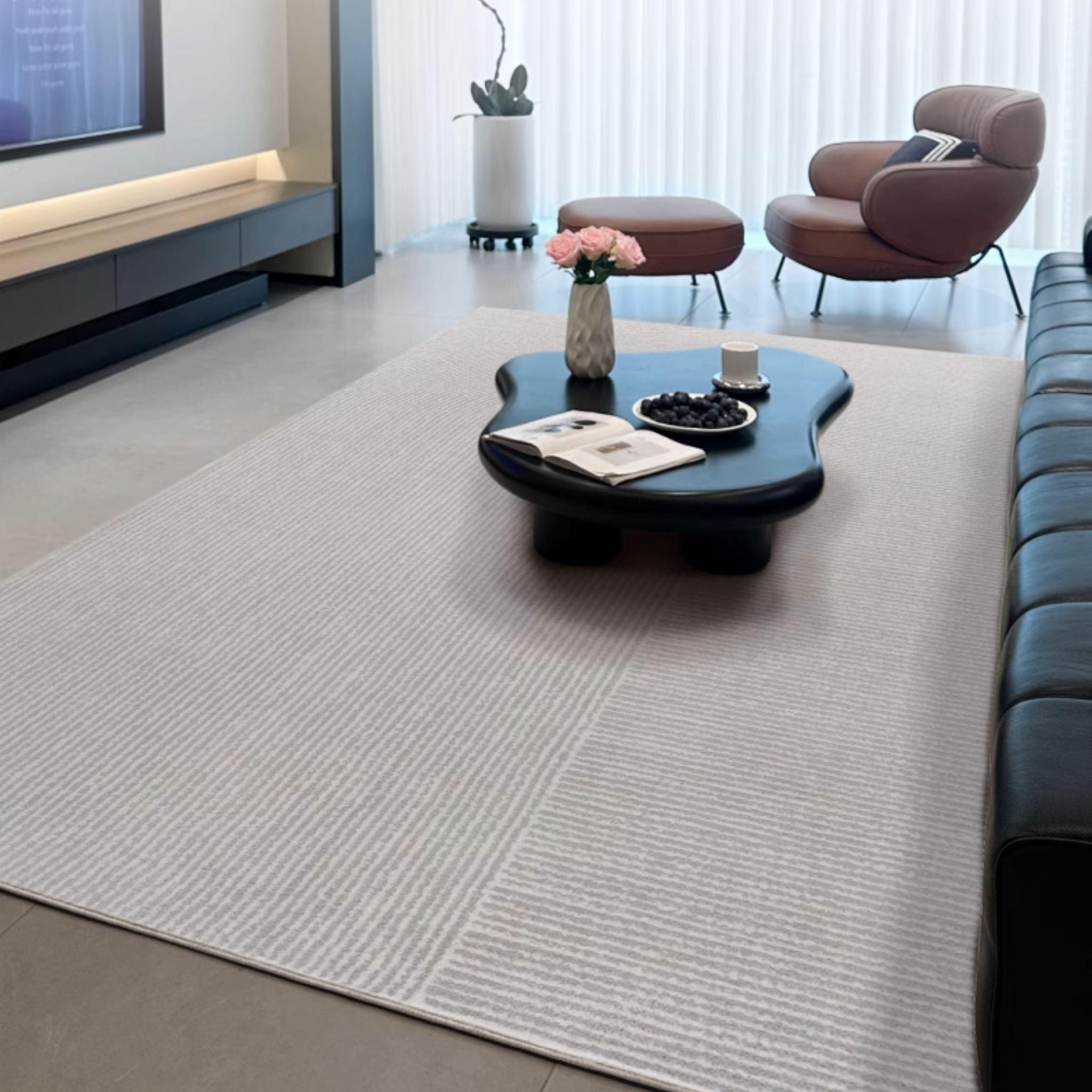 Wave Glue-Free Rug
