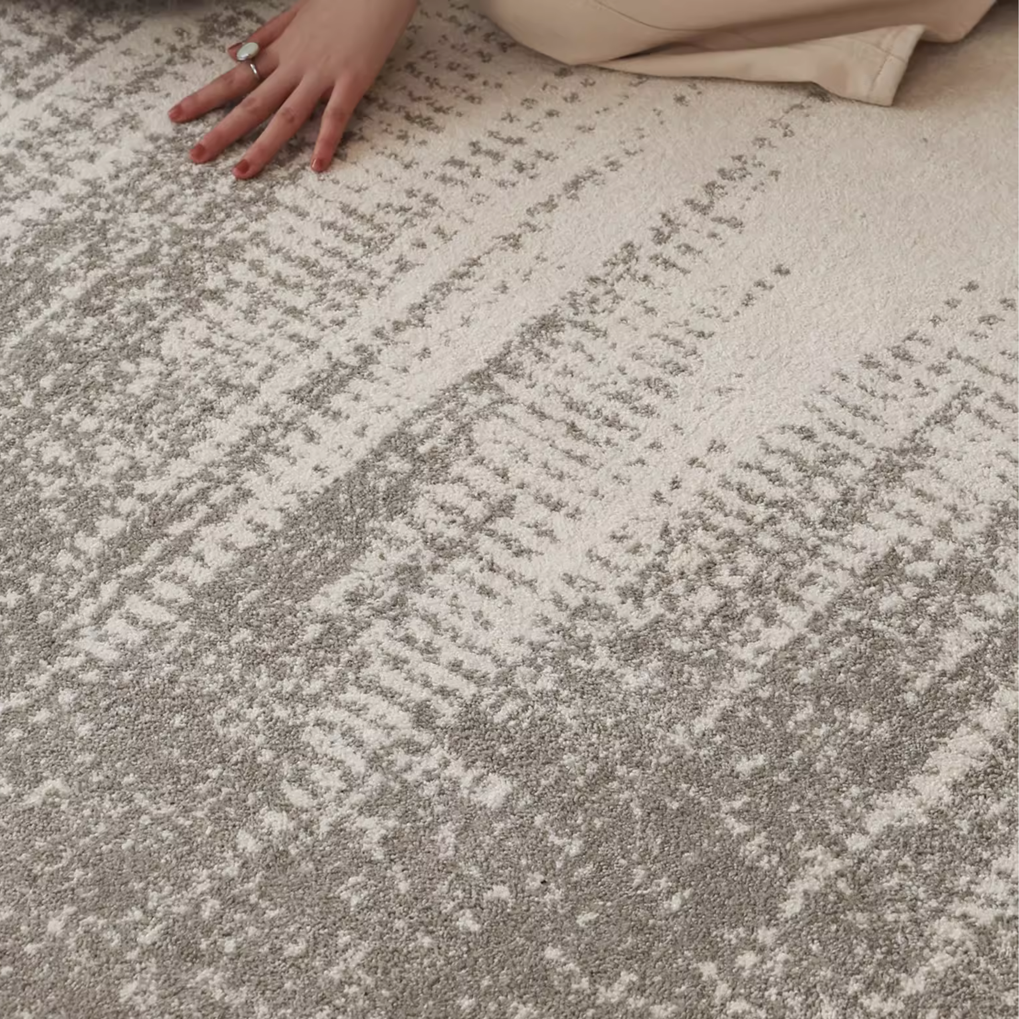 Glacier Glue-Free Rug