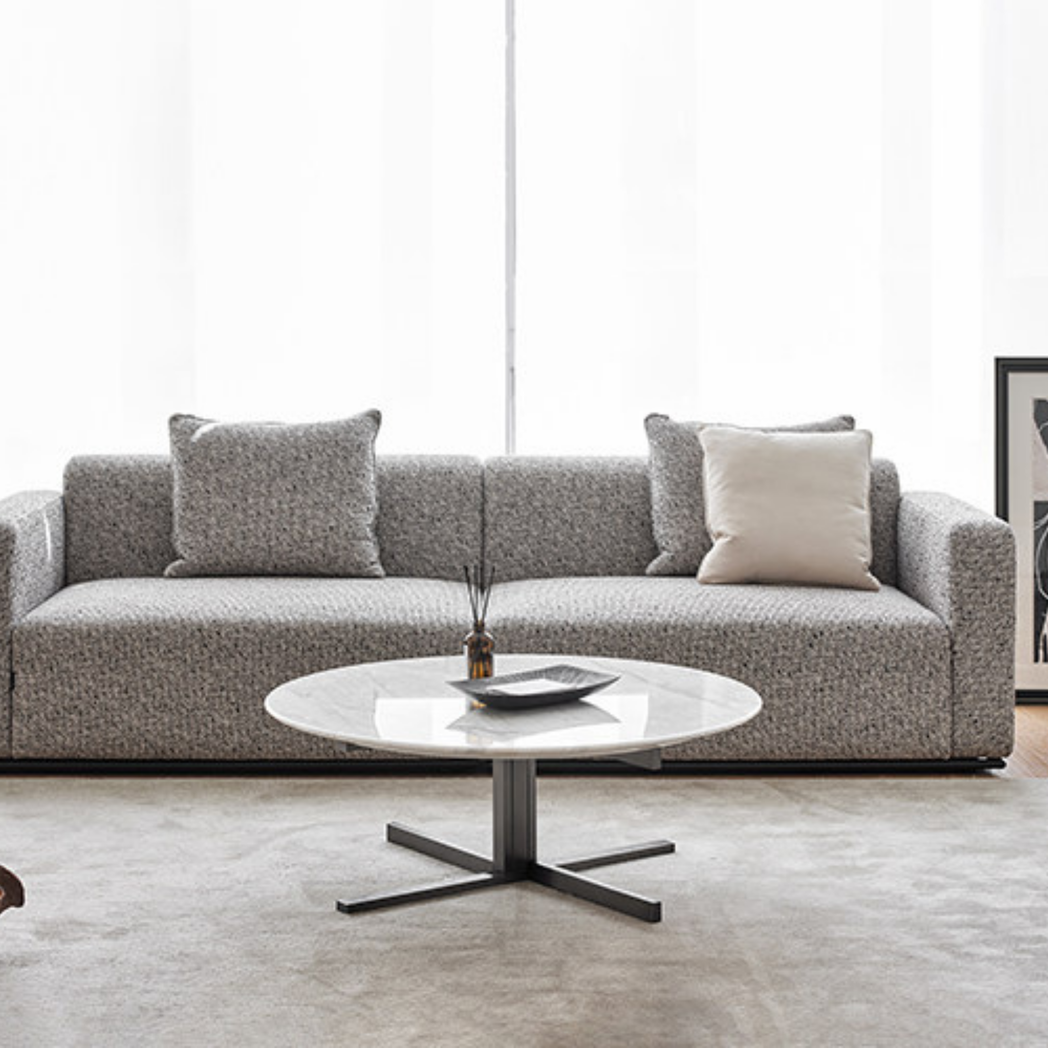 Bologna Marble Round Coffee Table - The Feelter