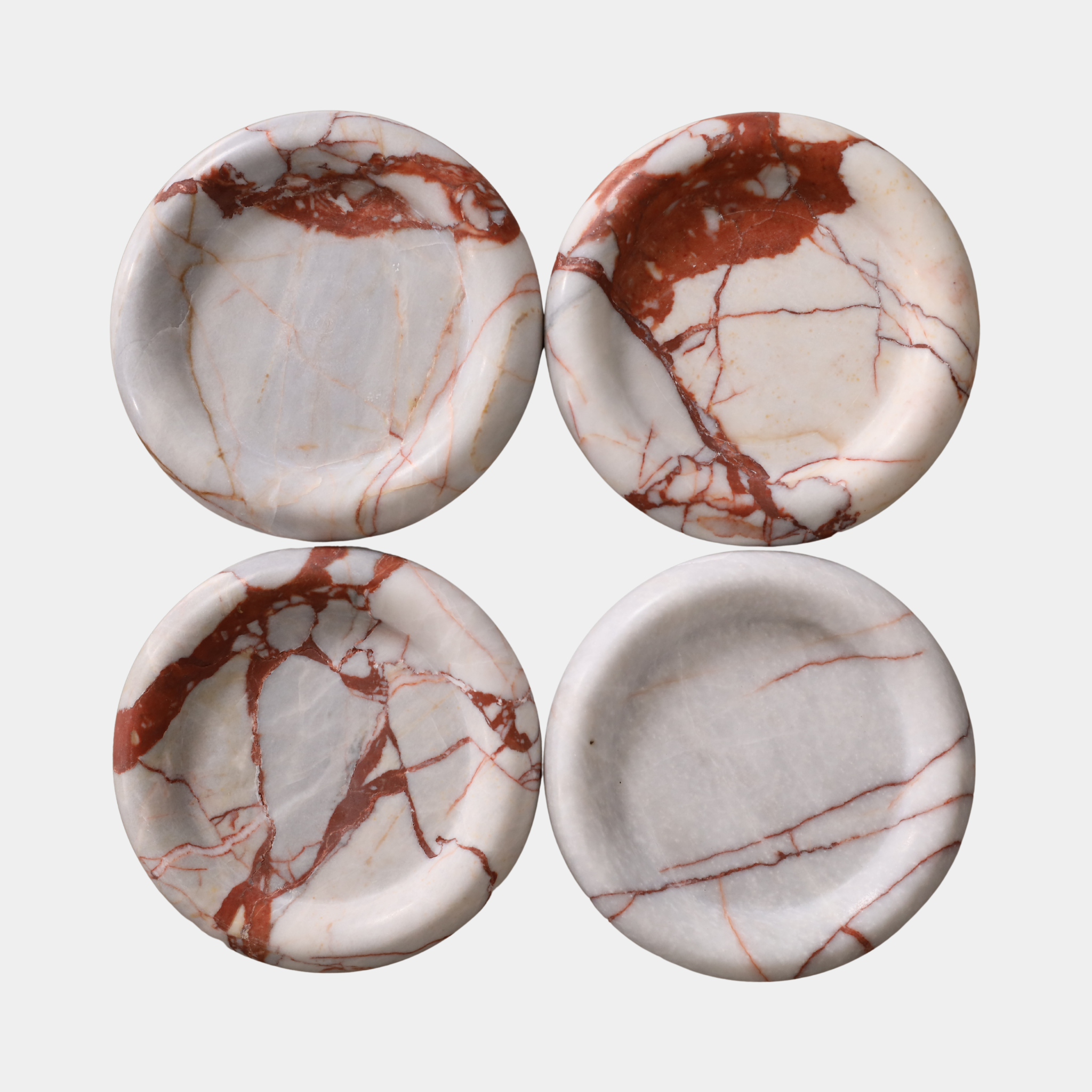 Calacatta Rosso Marble Plate - The Feelter