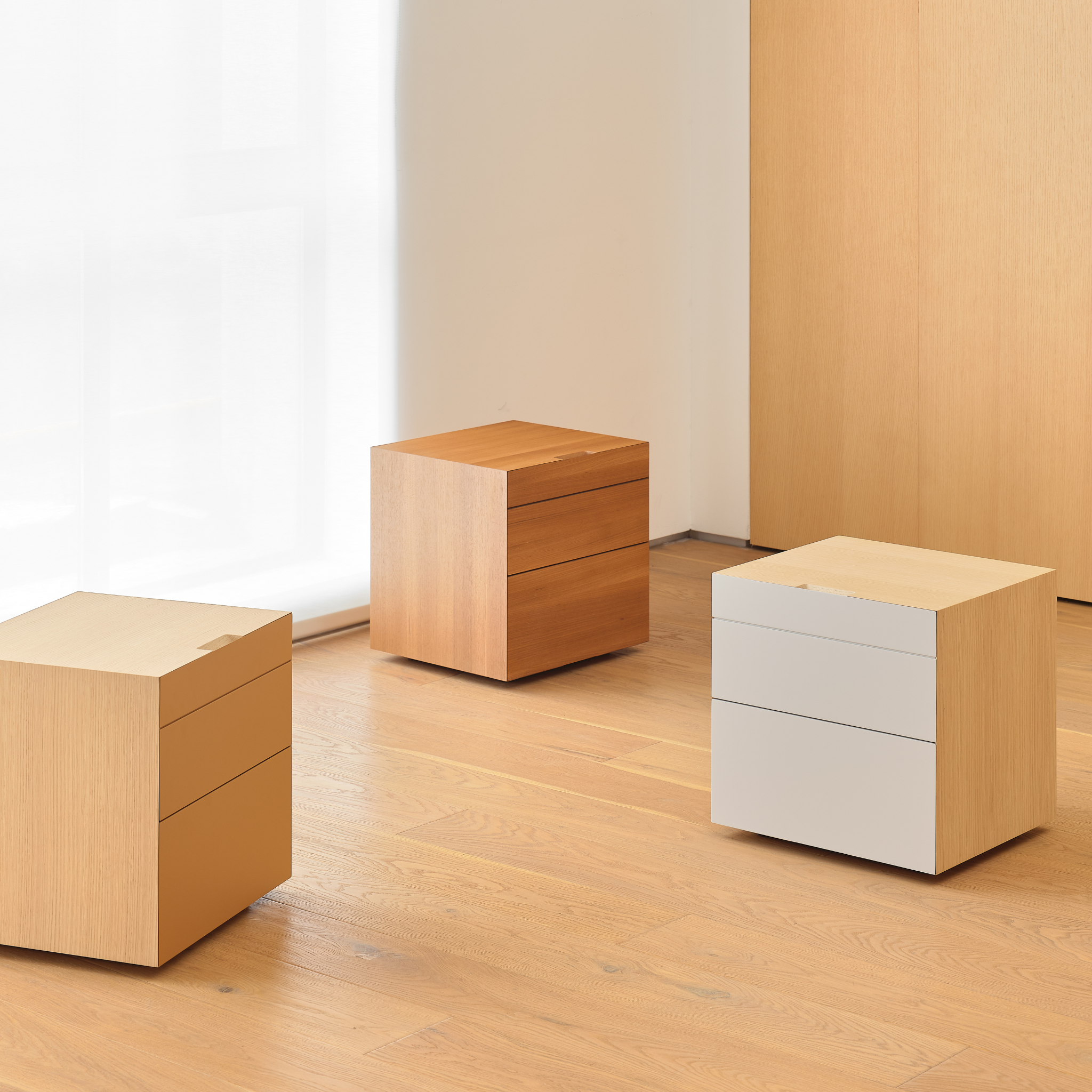 Sharp Wooden Bedside Table - The Feelter