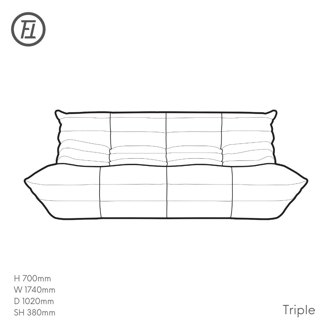 ligne roset sofa togo replica. Michel Ducaroy designed modular couch, Melbourne or Sydney Australia