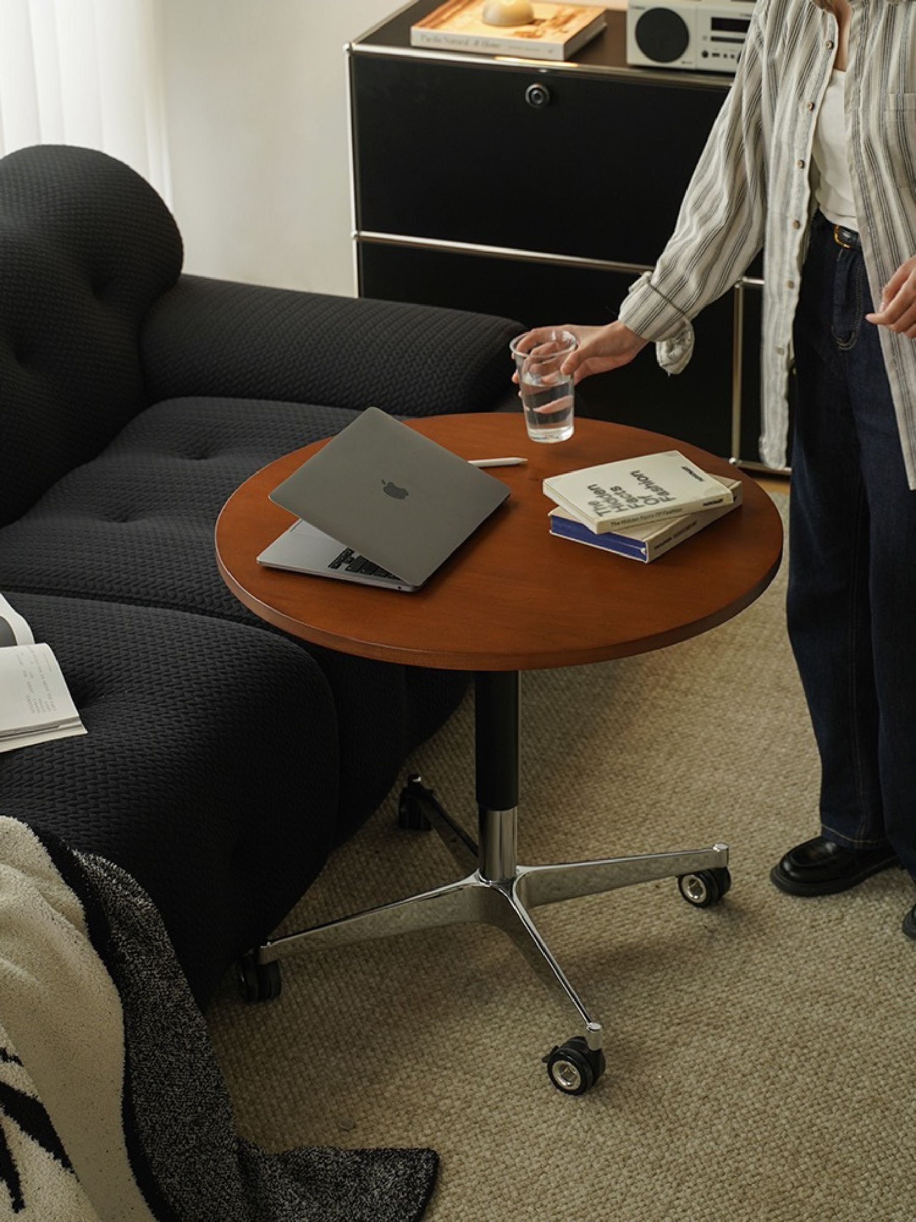 Height-Adjustable Bar Table