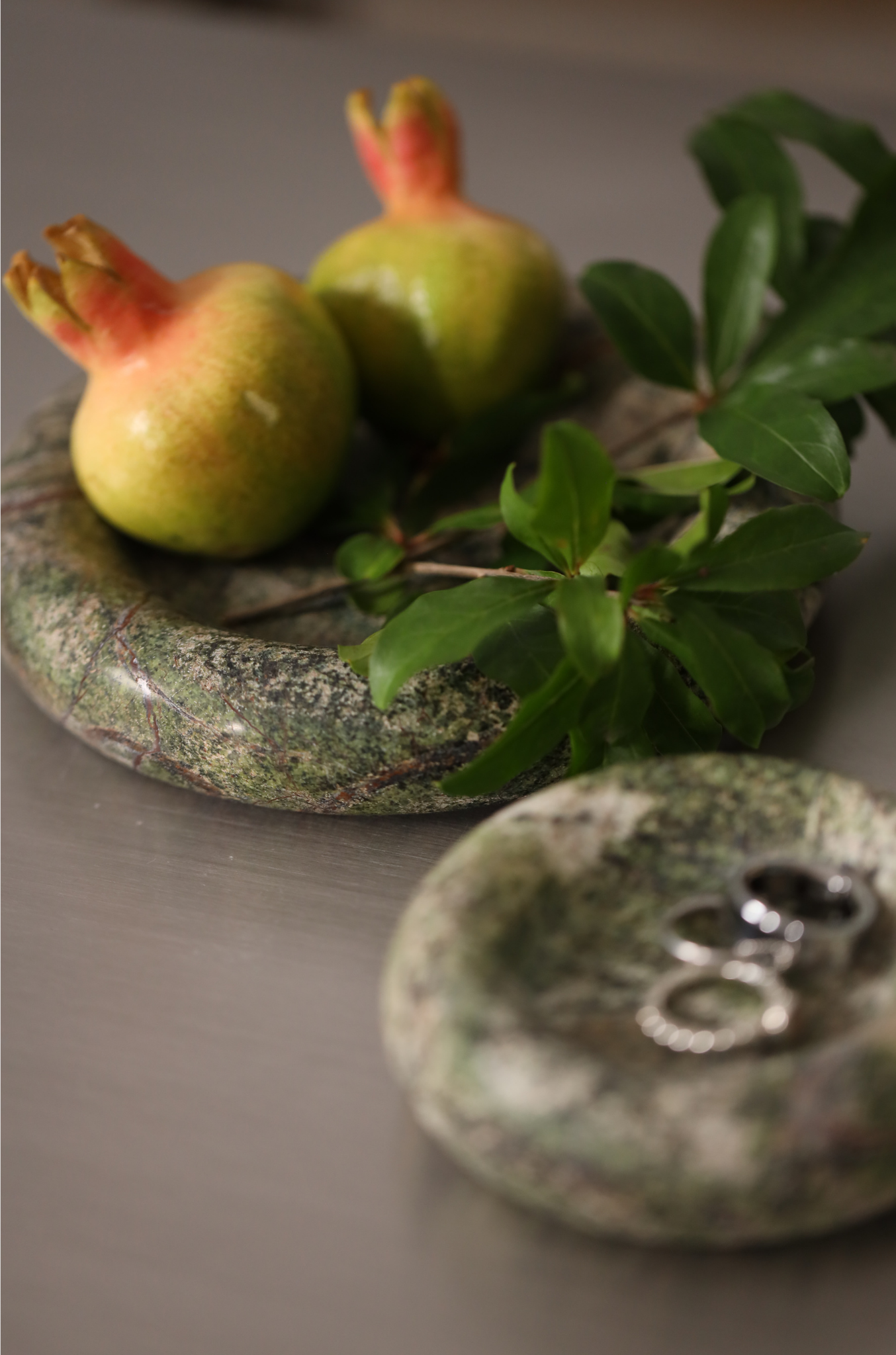 Rainforest Green Marble Plate - The Feelter