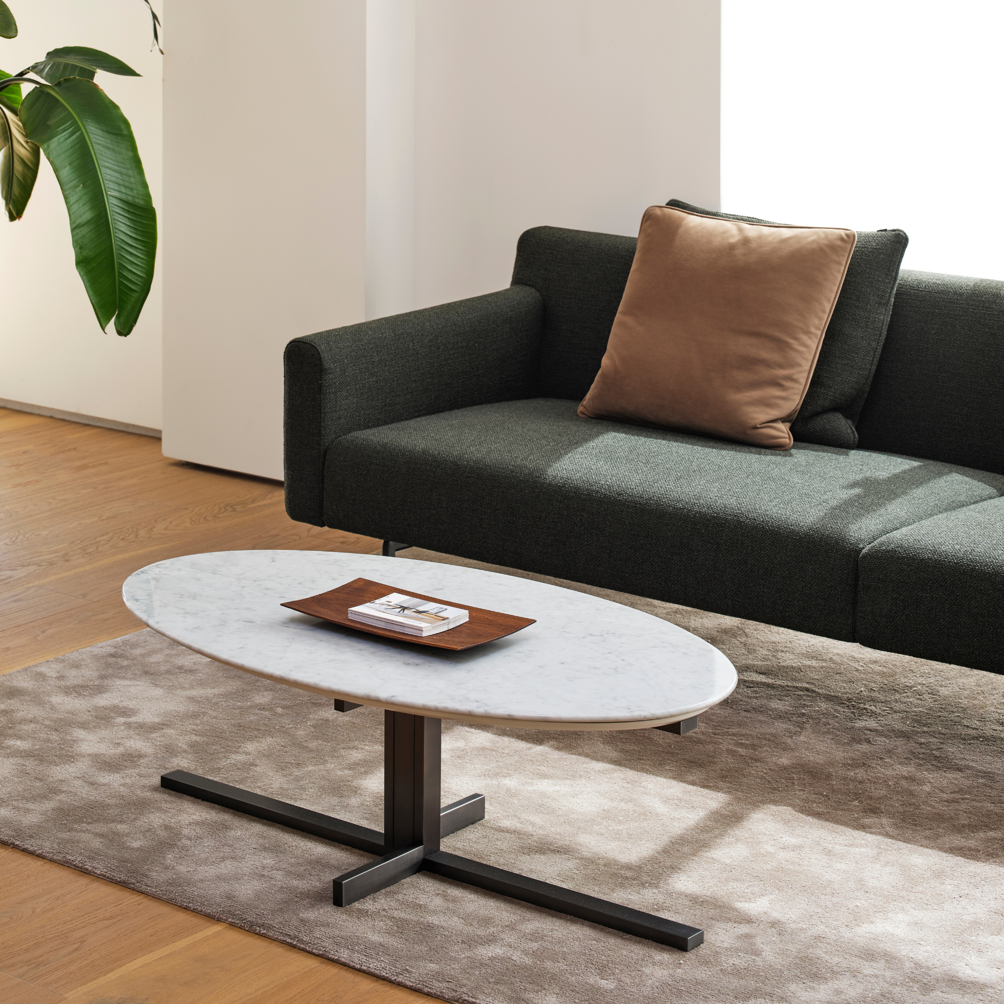 Bologna Marble Oval Coffee Table - The Feelter