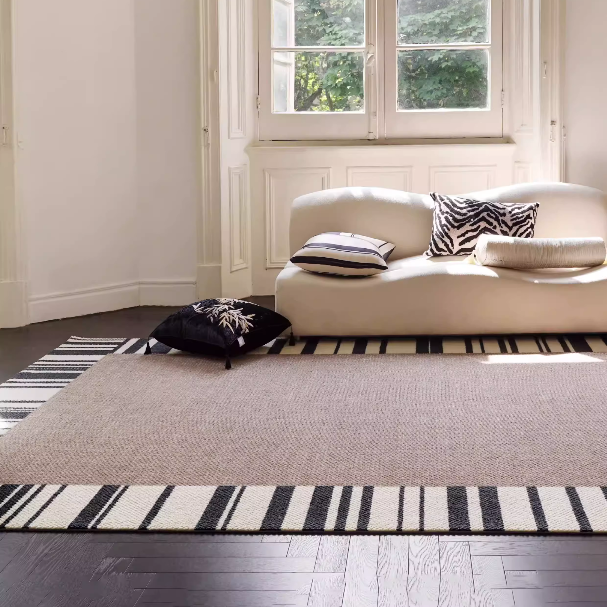 Zebra Wool Rug
