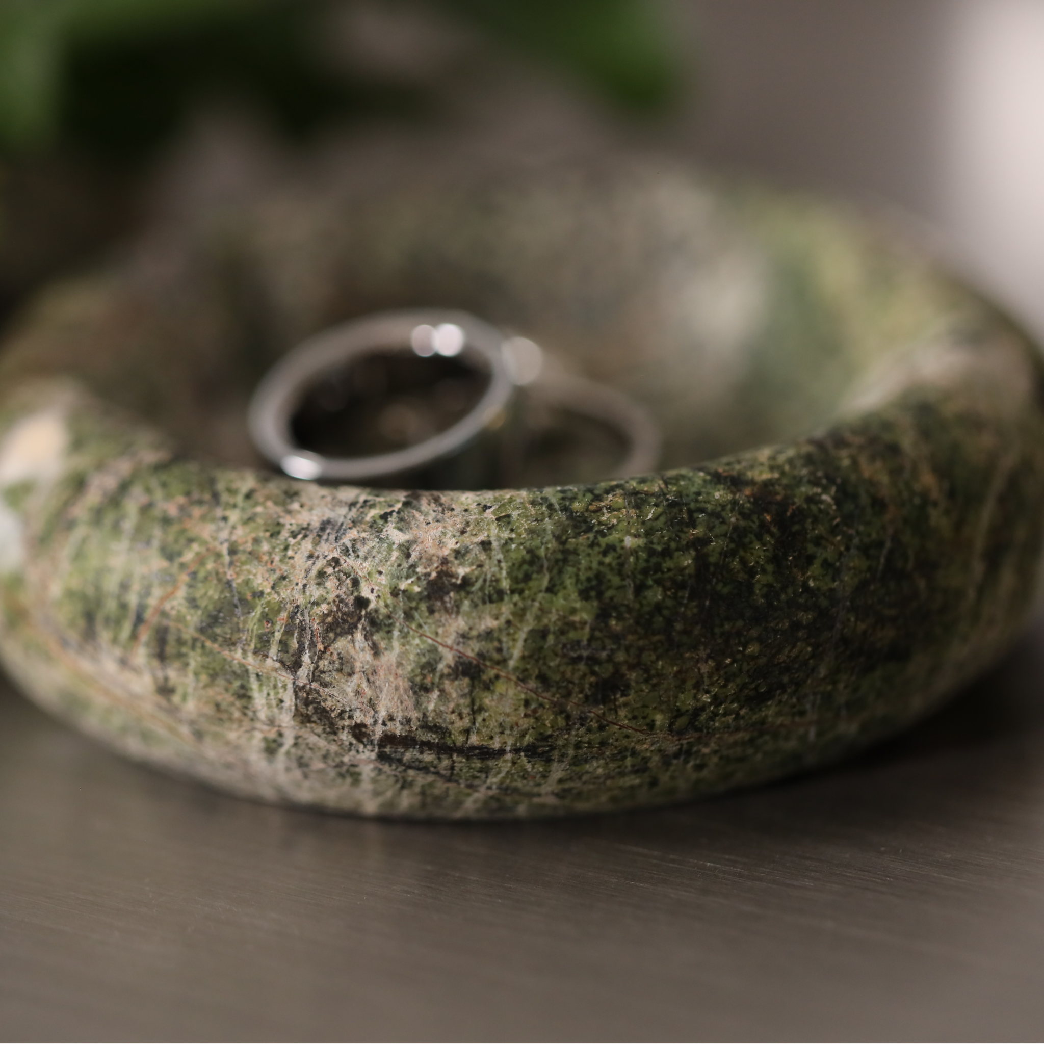 Rainforest Green Marble Plate - The Feelter