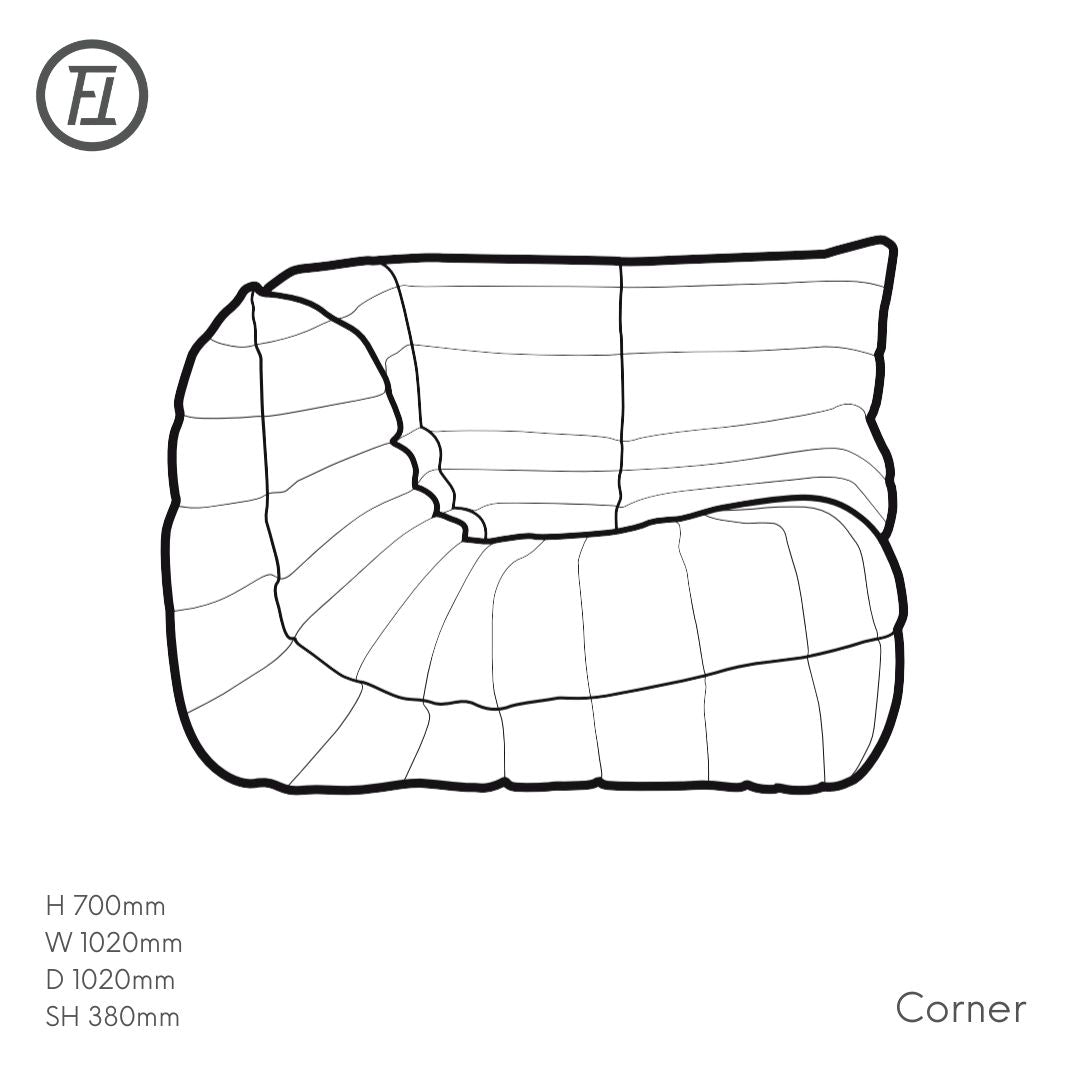 ligne roset sofa togo replica. Michel Ducaroy designed modular couch, Melbourne or Sydney Australia