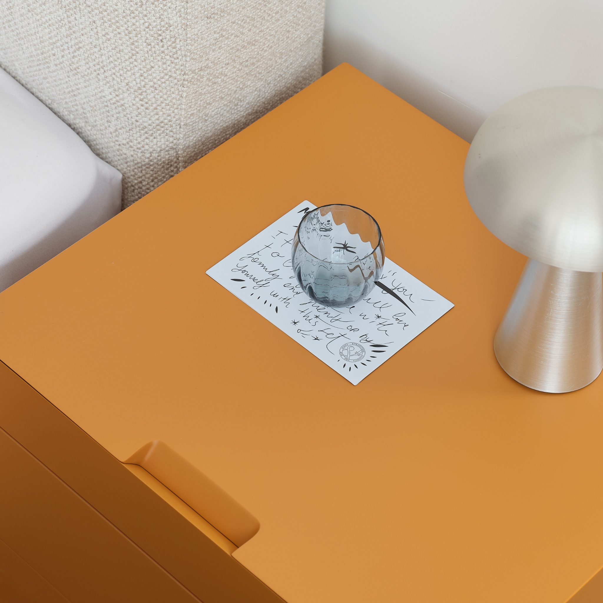 Sharp Wooden Bedside Table - The Feelter