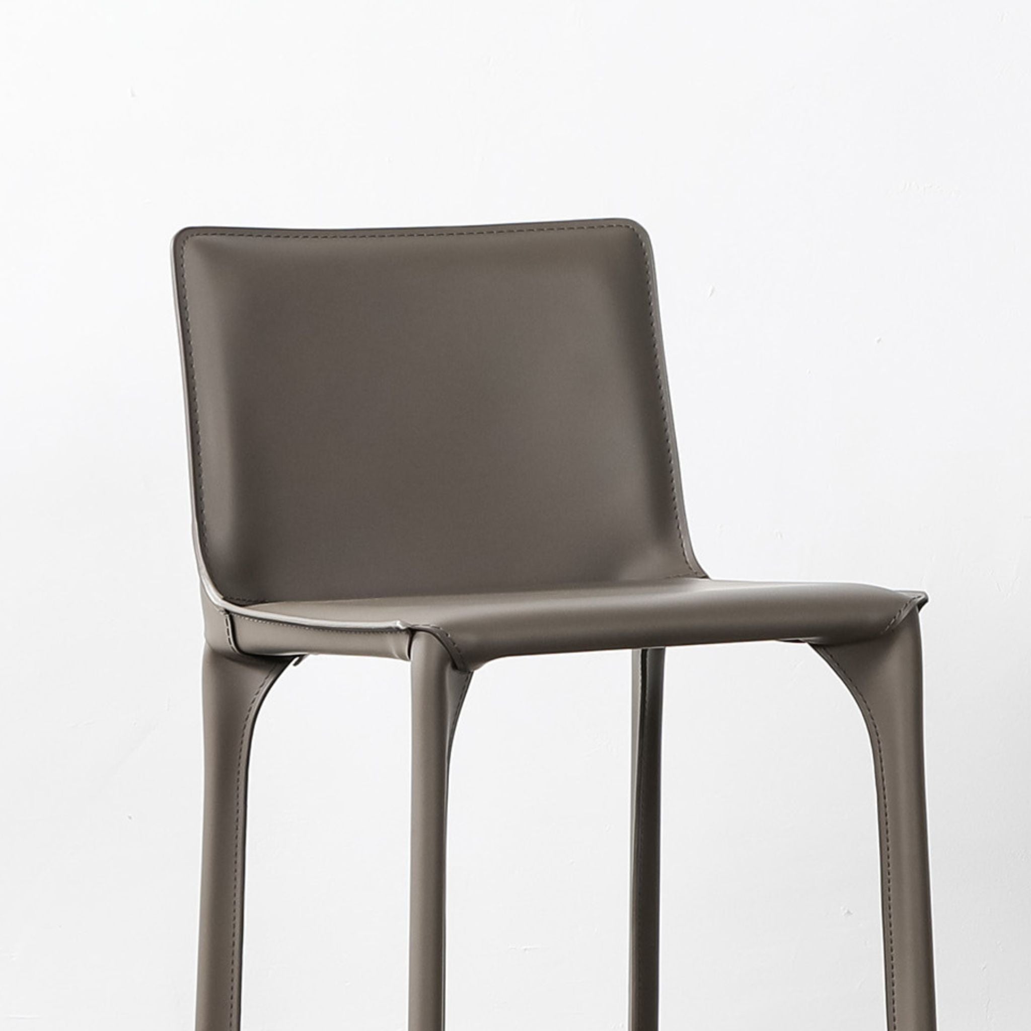 James Leather Bar Stool