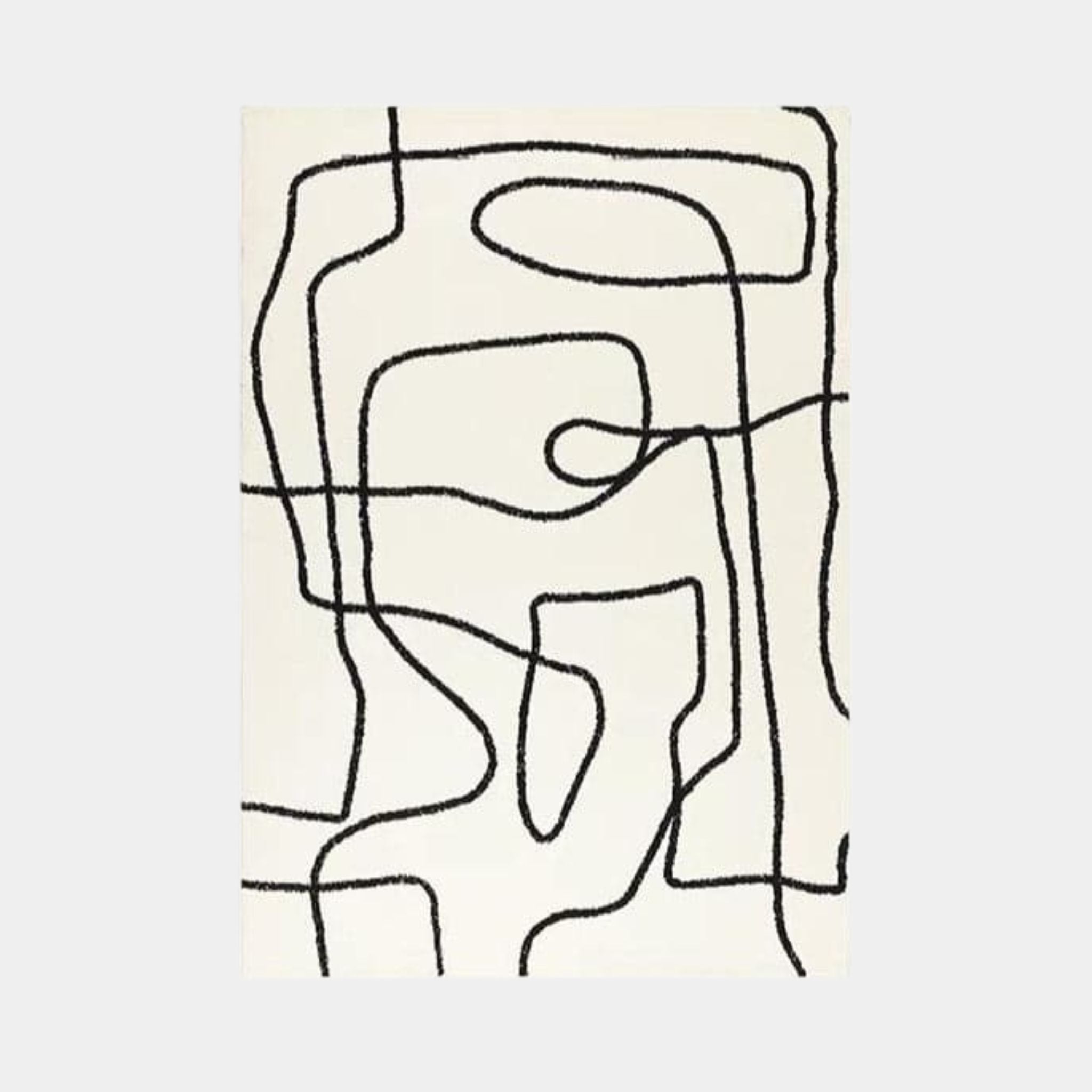 Serpentine Rug - White