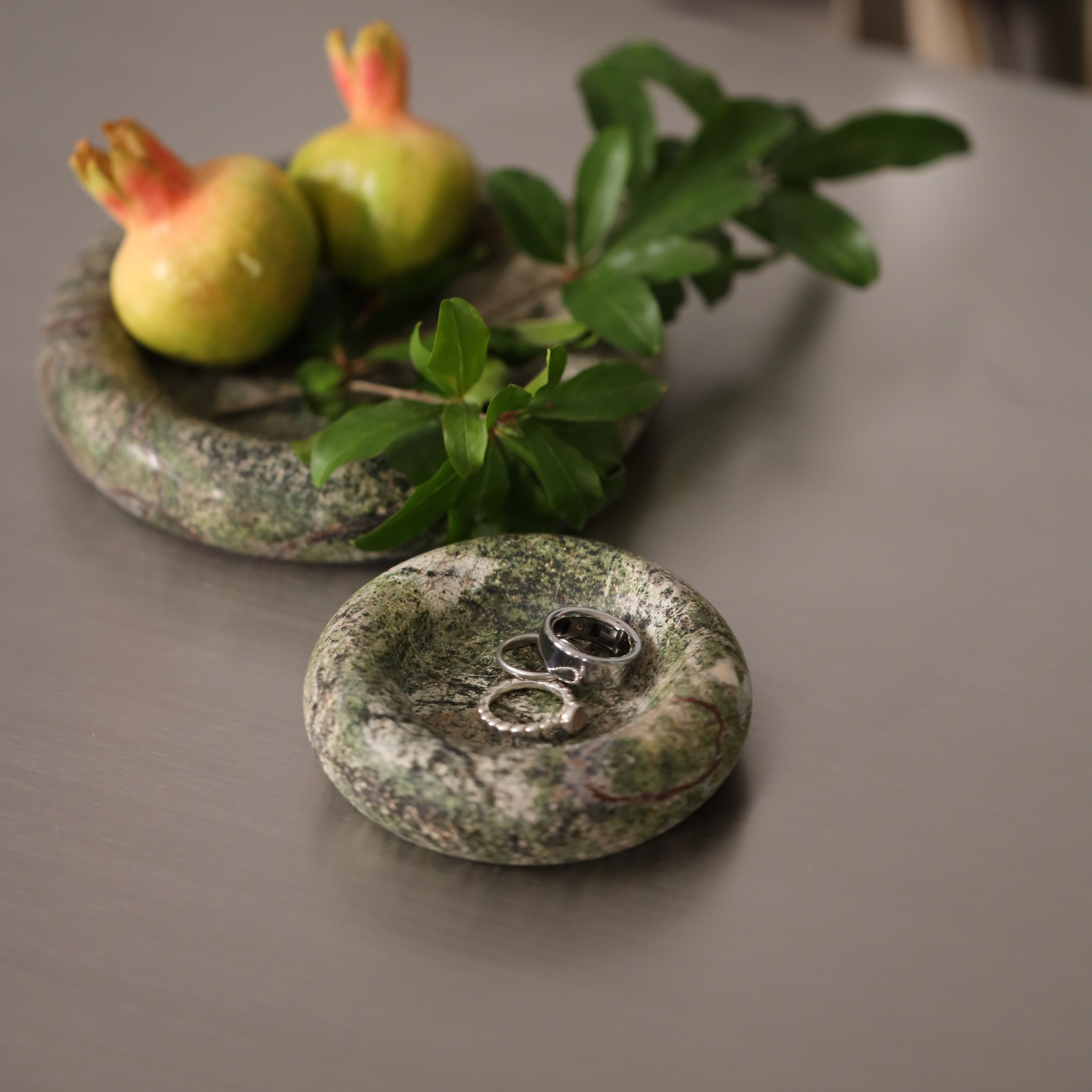 Rainforest Green Marble Plate - The Feelter