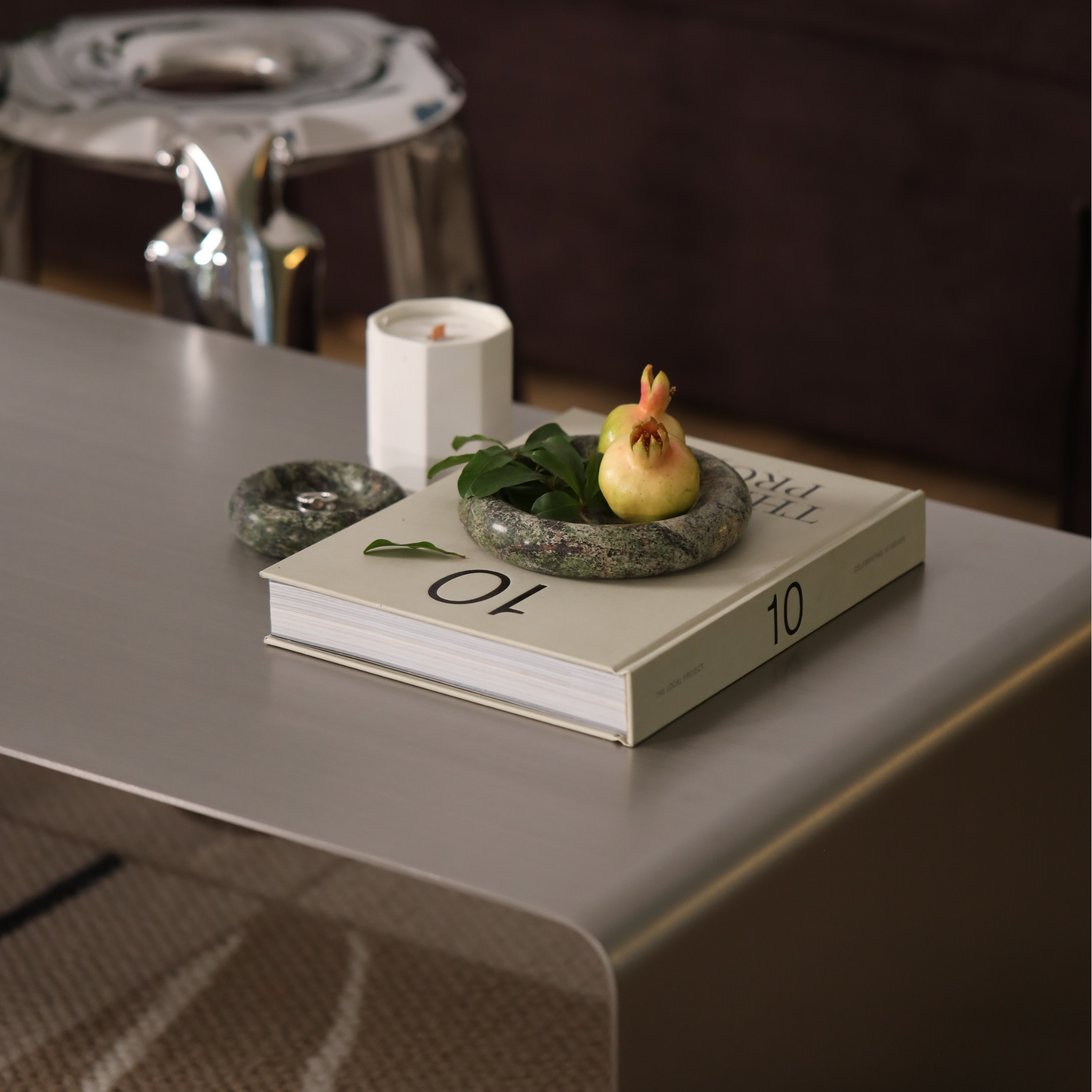 Rainforest Green Marble Plate - The Feelter