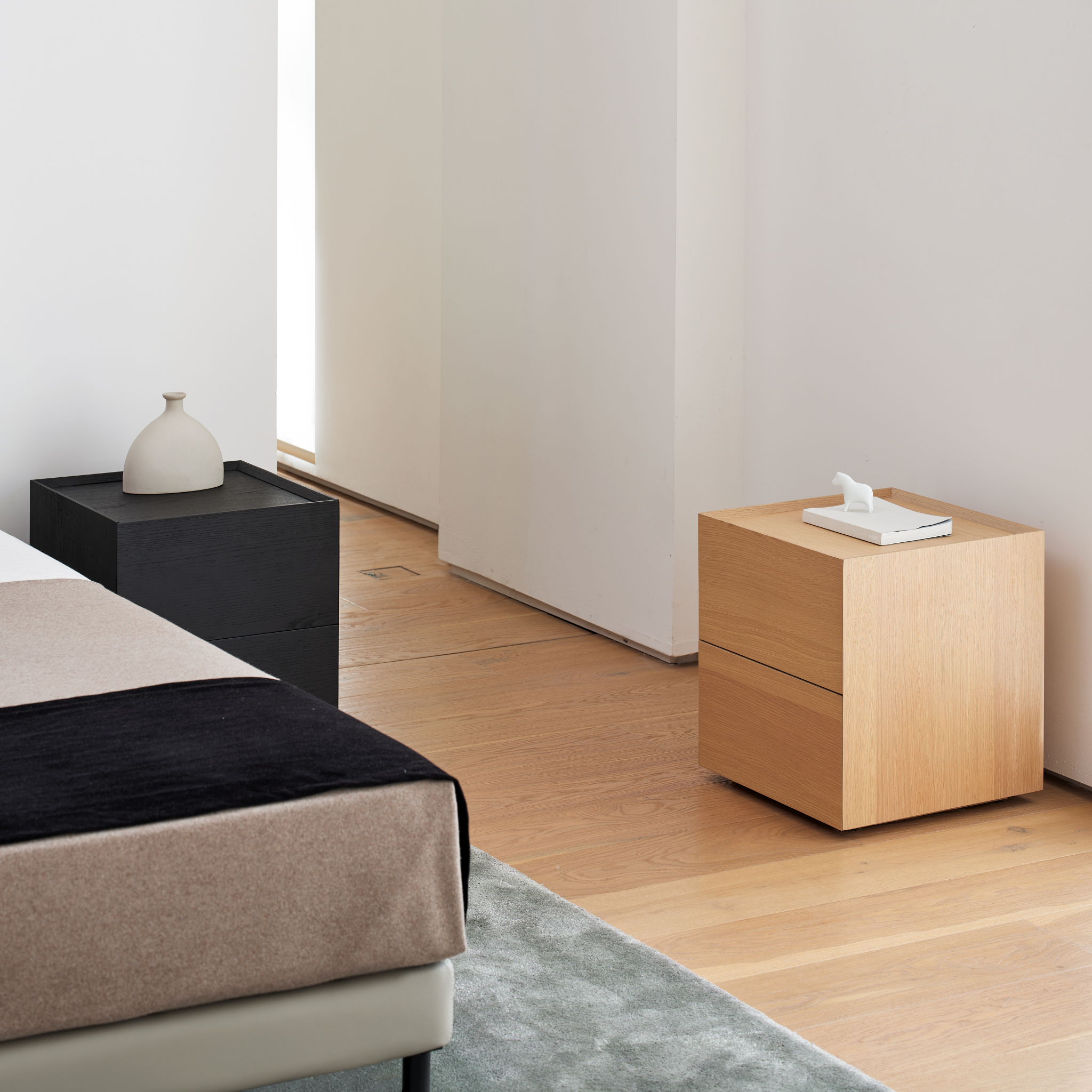 Forty Wooden Bedside Table - The Feelter