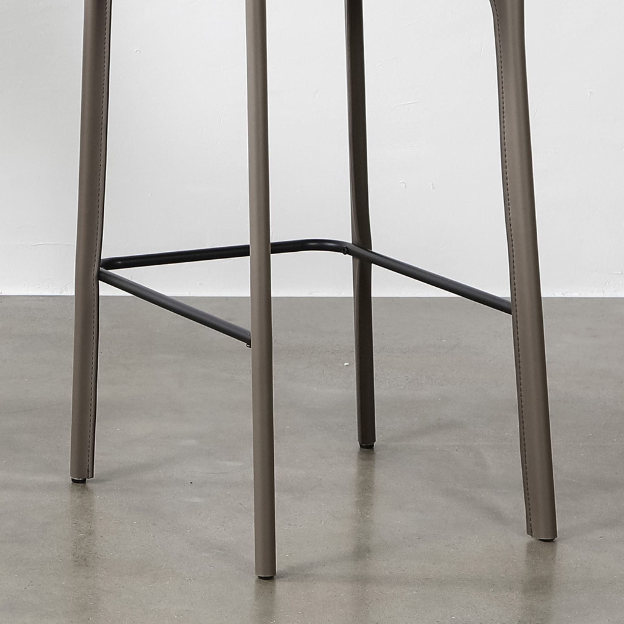 James Leather Bar Stool