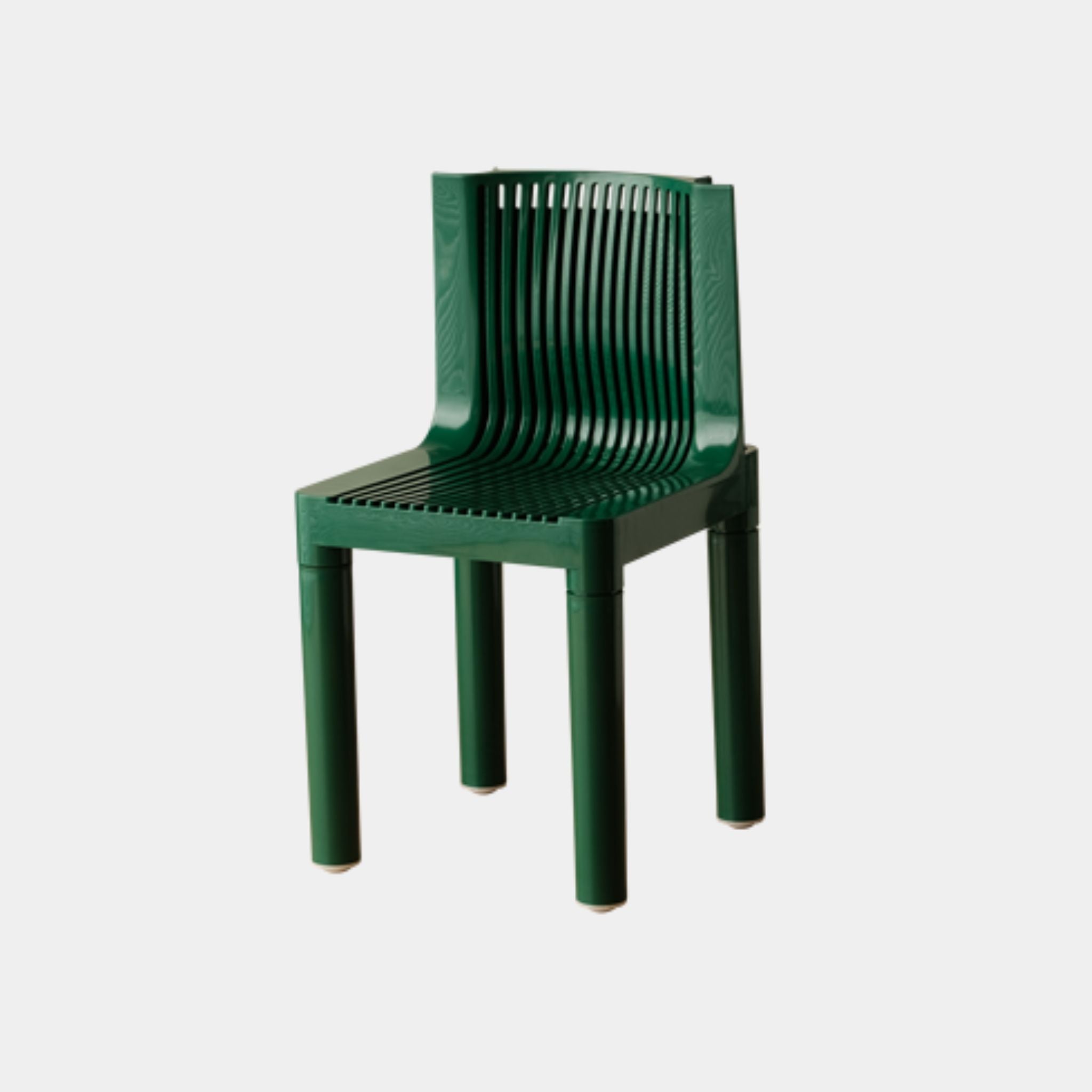 Slatted Plastic Dining Chair
