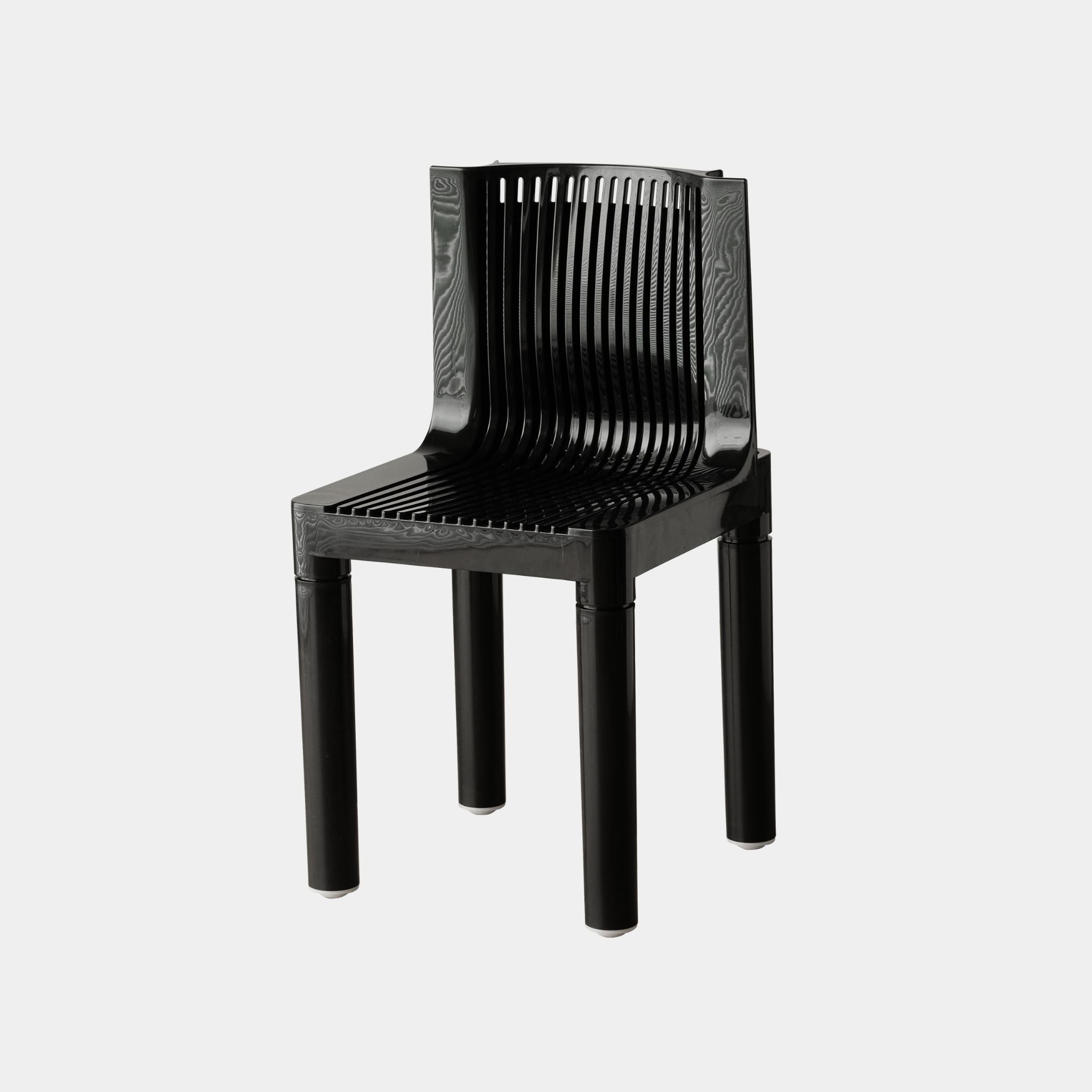 Slatted Plastic Dining Chair