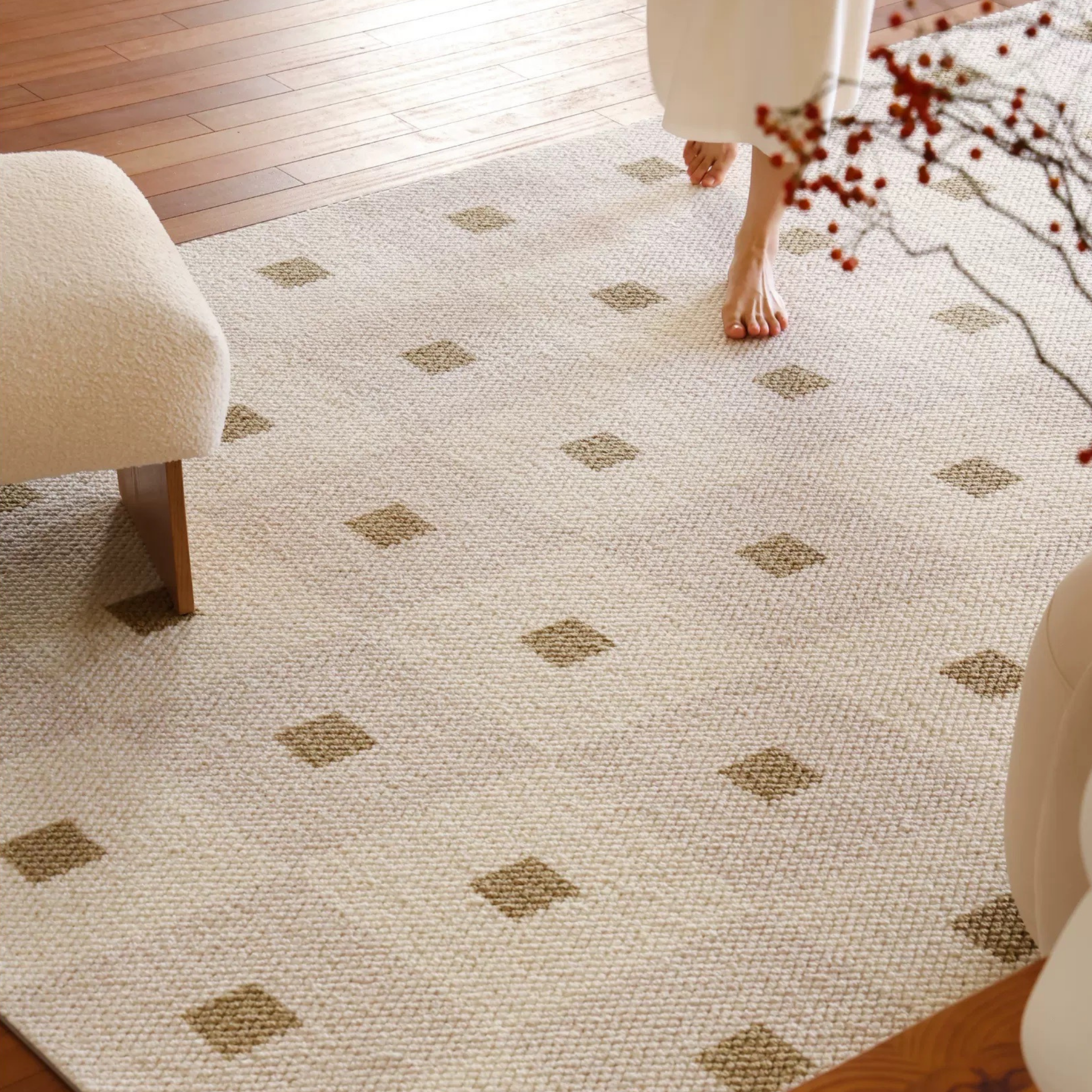 Boxes Wool Rug