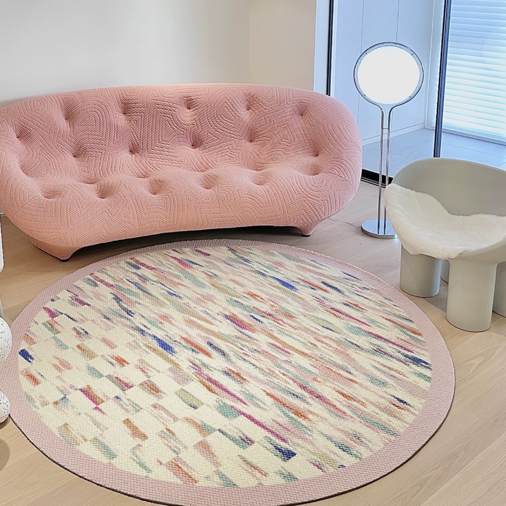 Confetti Round Wool Rug