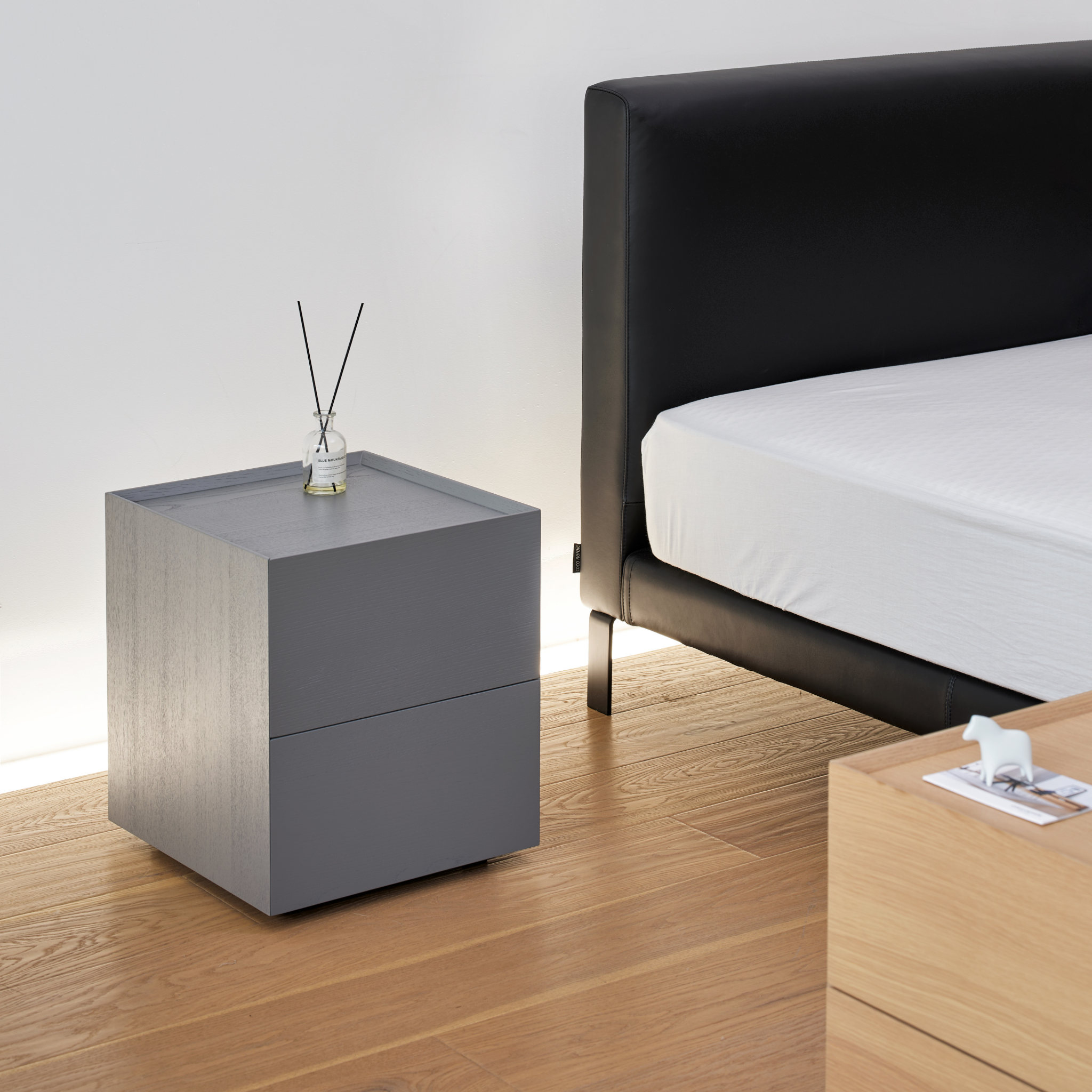 Forty Wooden Bedside Table - The Feelter